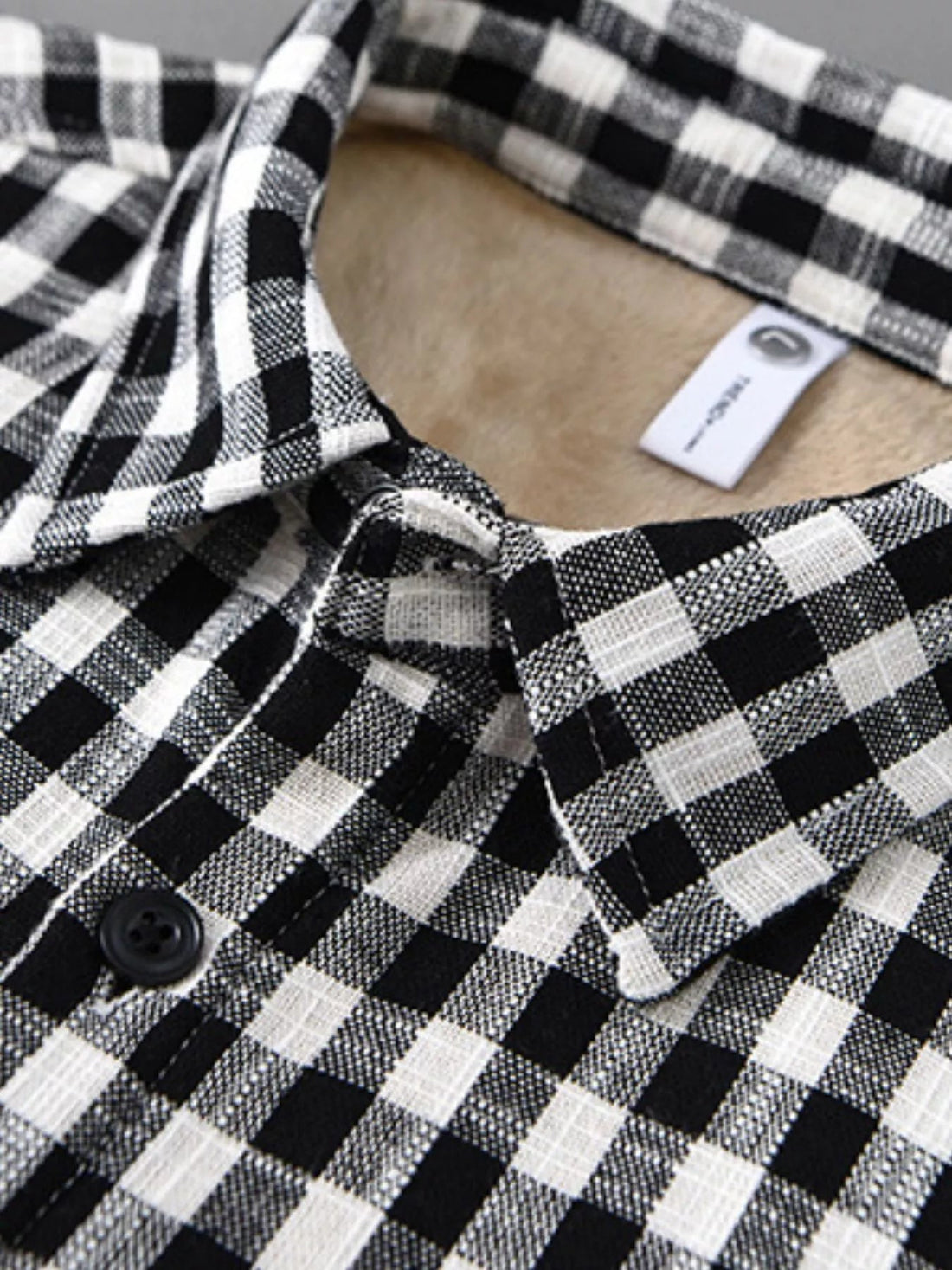 Men's Plus Size Plaid Casual Long Sleeve Shirt designed for comfort and style at Lookzlike