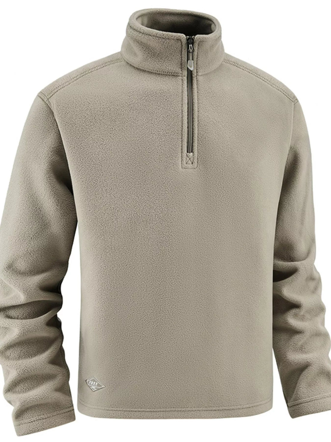 Men's Plus Size Quarter - Zip Fleece Sweatshirt designed for comfort and style at Lookzlike