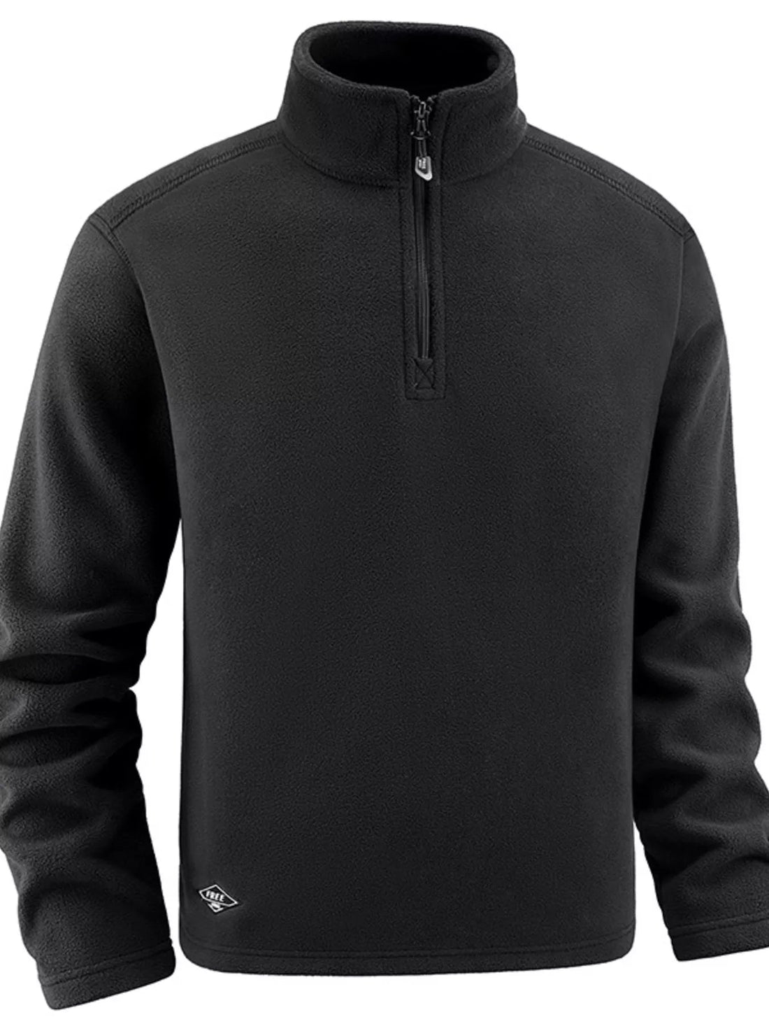 Men's Plus Size Quarter - Zip Fleece Sweatshirt designed for comfort and style at Lookzlike