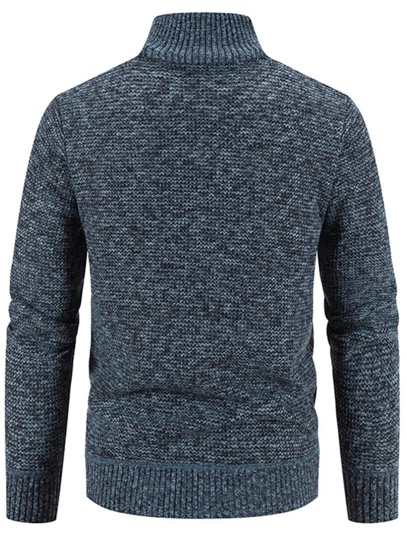 Men's Plus Size Quilted Knit Bomber Jacket with Stand Collar designed for comfort and style at Lookzlike