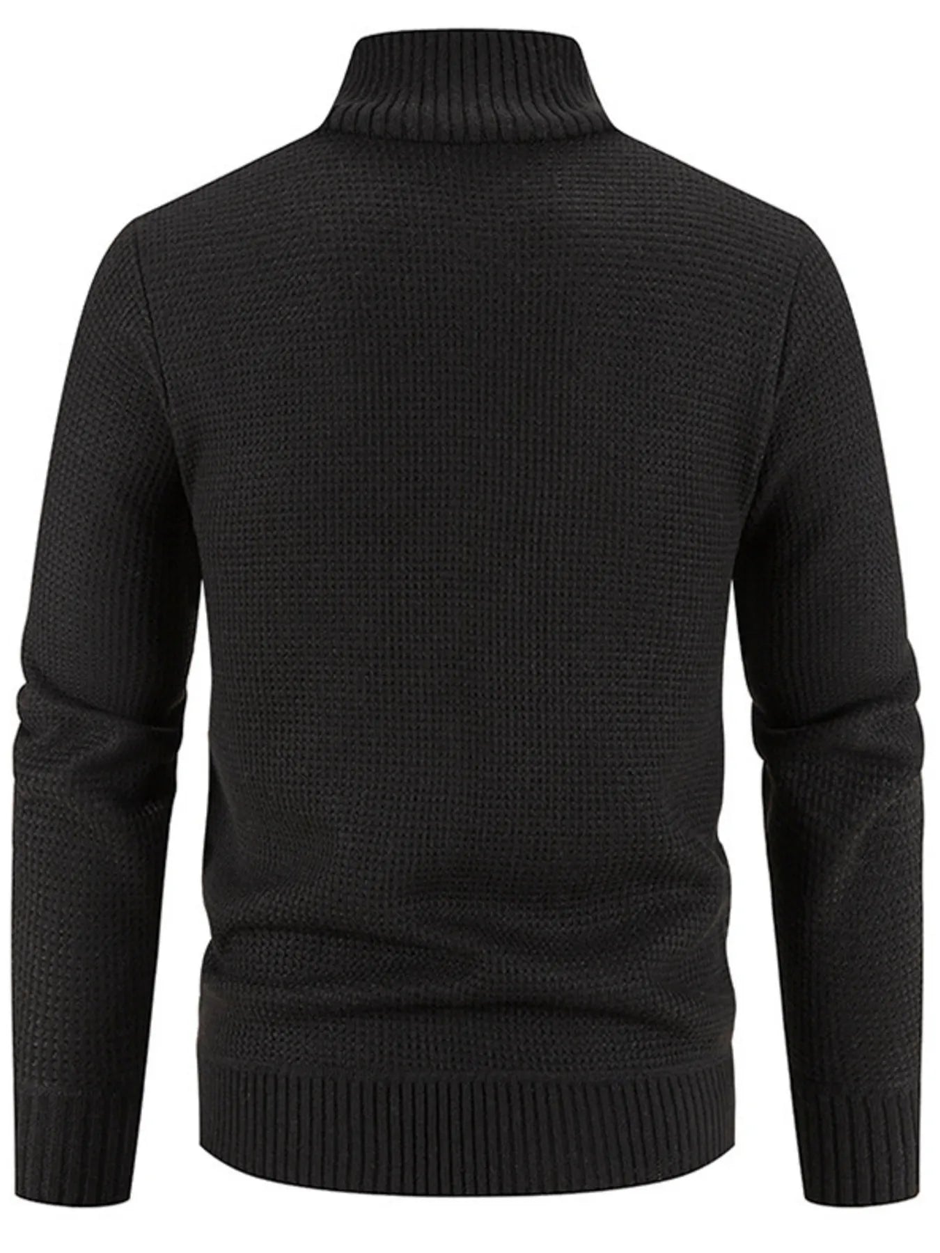 Men's Plus Size Quilted Knit Bomber Jacket with Stand Collar designed for comfort and style at Lookzlike