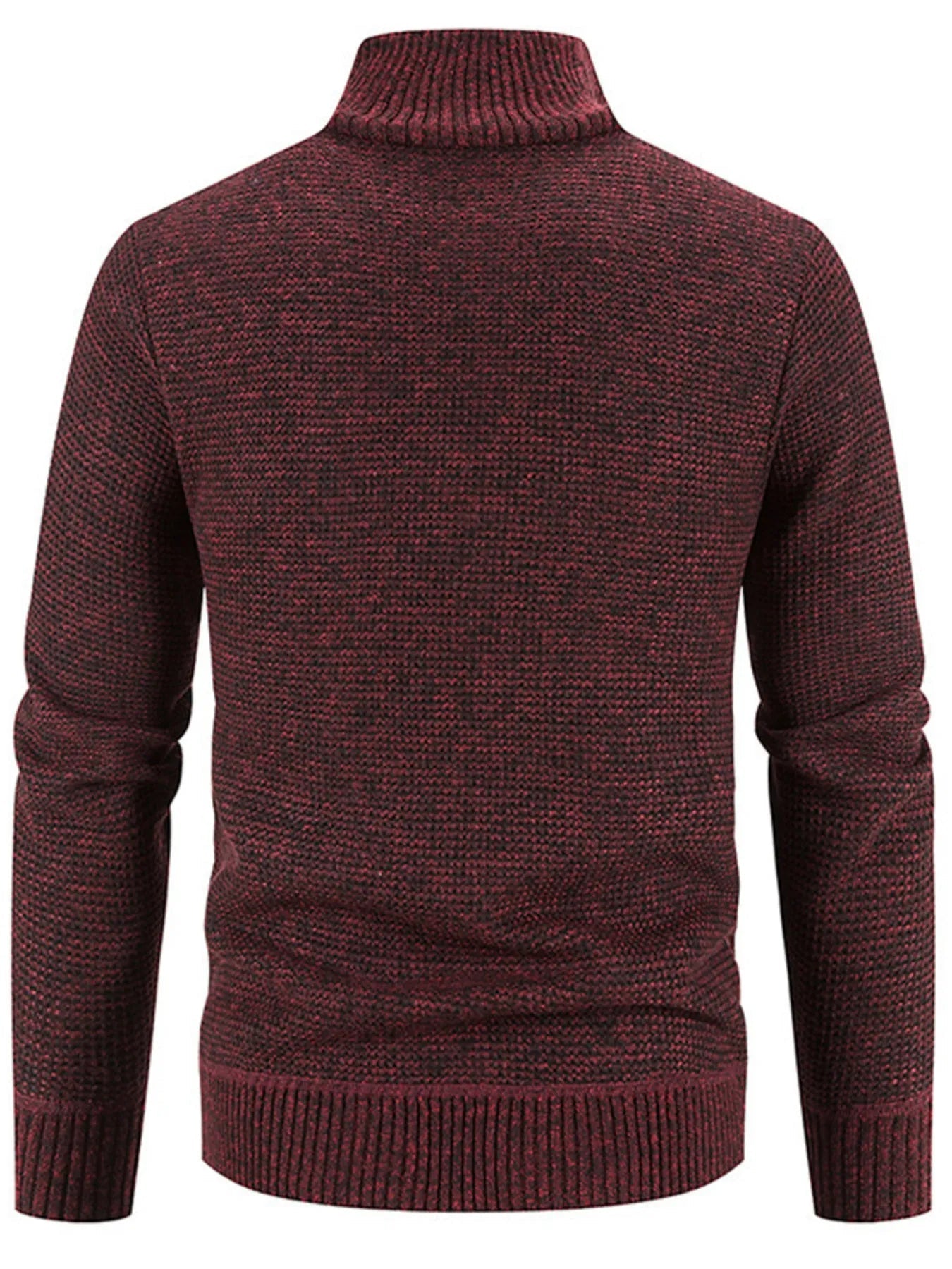 Men's Plus Size Quilted Knit Bomber Jacket with Stand Collar designed for comfort and style at Lookzlike
