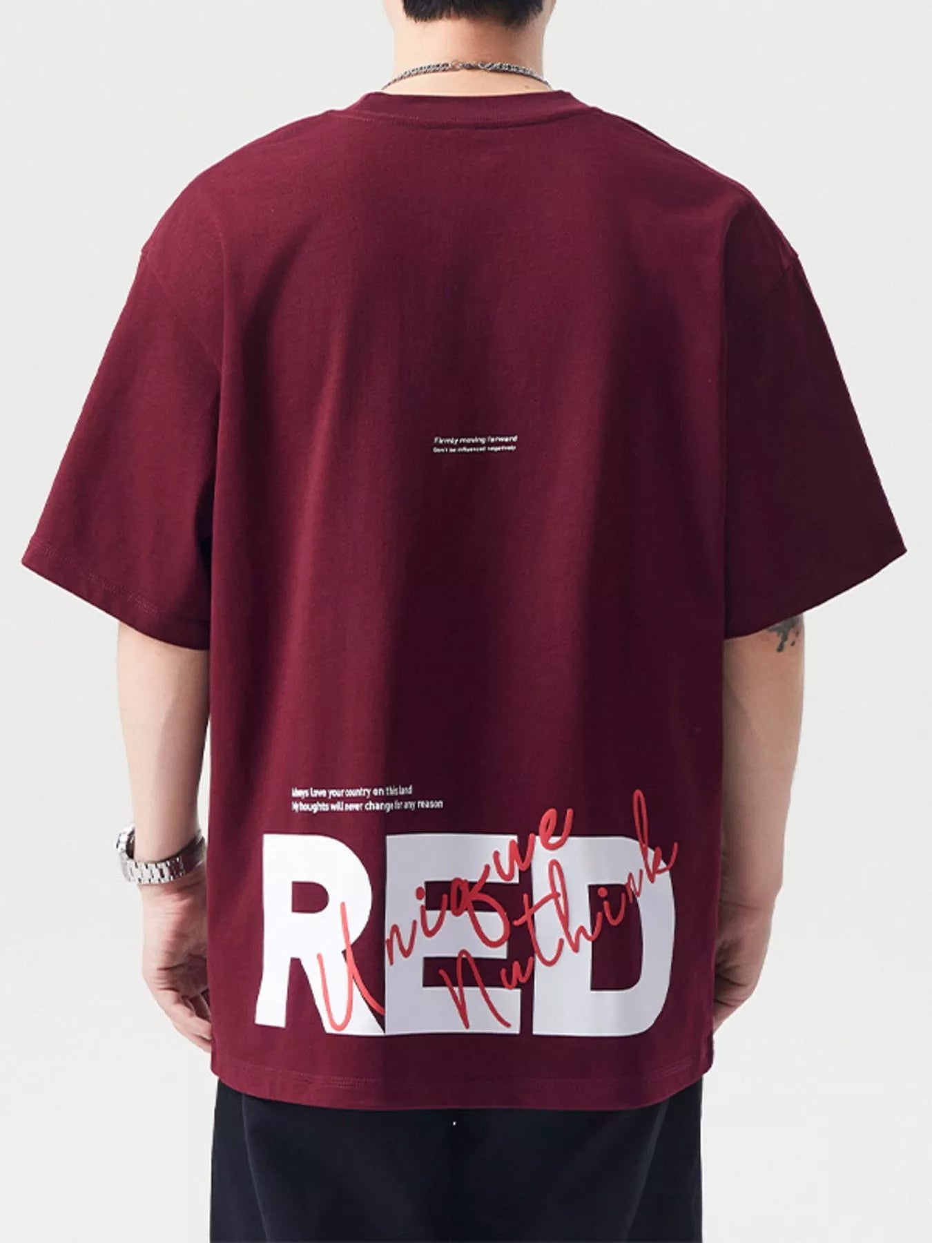 Men's Plus Size Round Neck Half Sleeve T-Shirt designed for comfort and style at Lookzlike