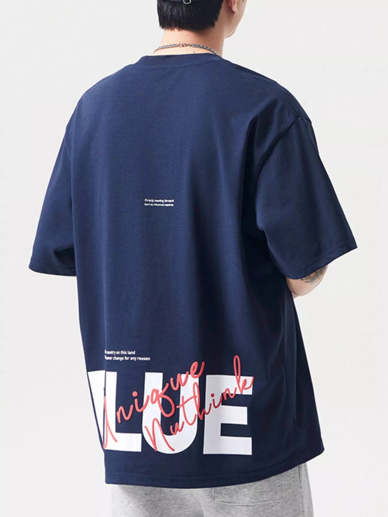 Men's Plus Size Round Neck Half Sleeve T-Shirt designed for comfort and style at Lookzlike