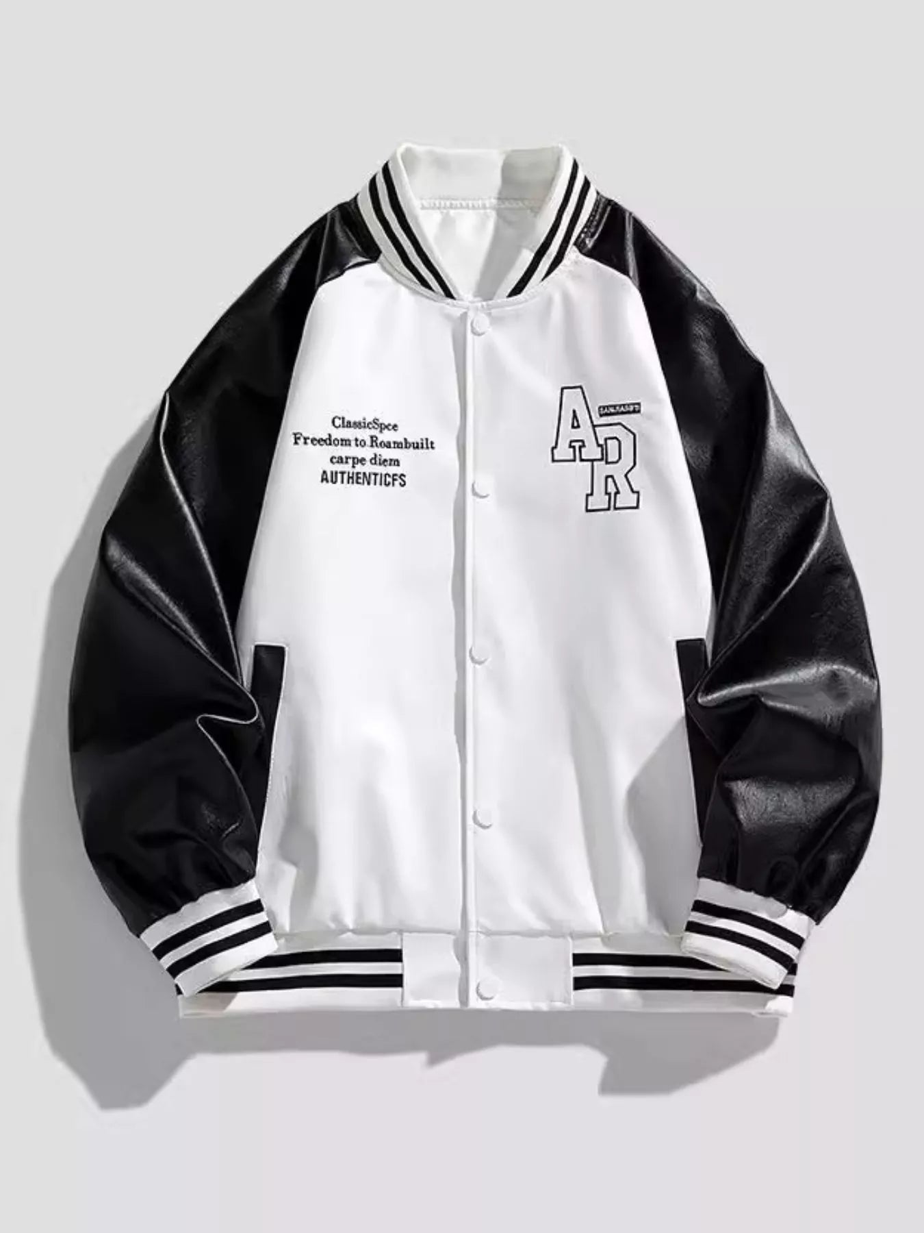 Men's Plus Size Snap Down Long Sleeve Jacket designed for comfort and style at Lookzlike