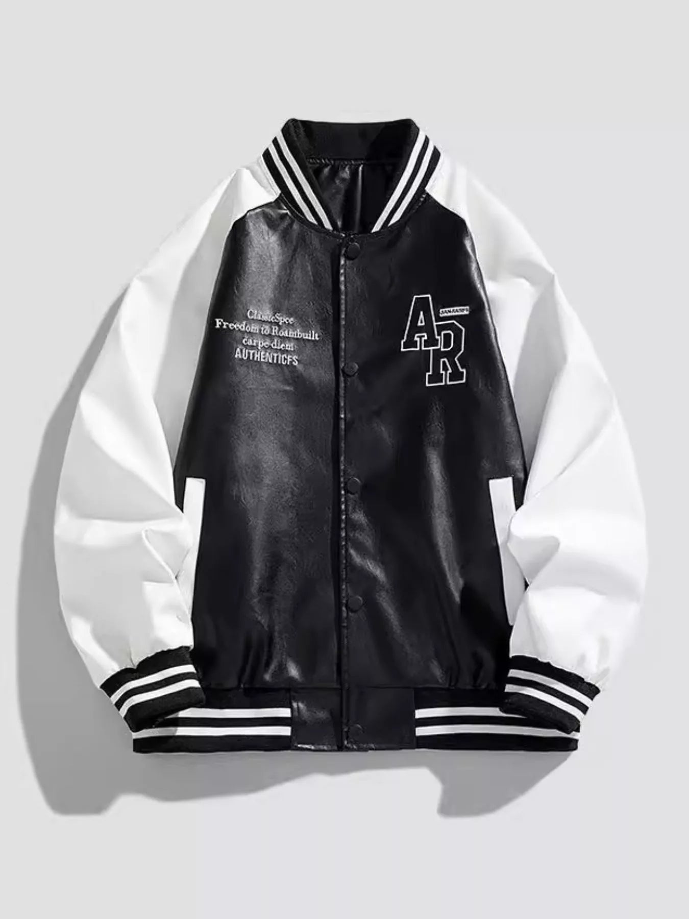 Men's Plus Size Snap Down Long Sleeve Jacket designed for comfort and style at Lookzlike