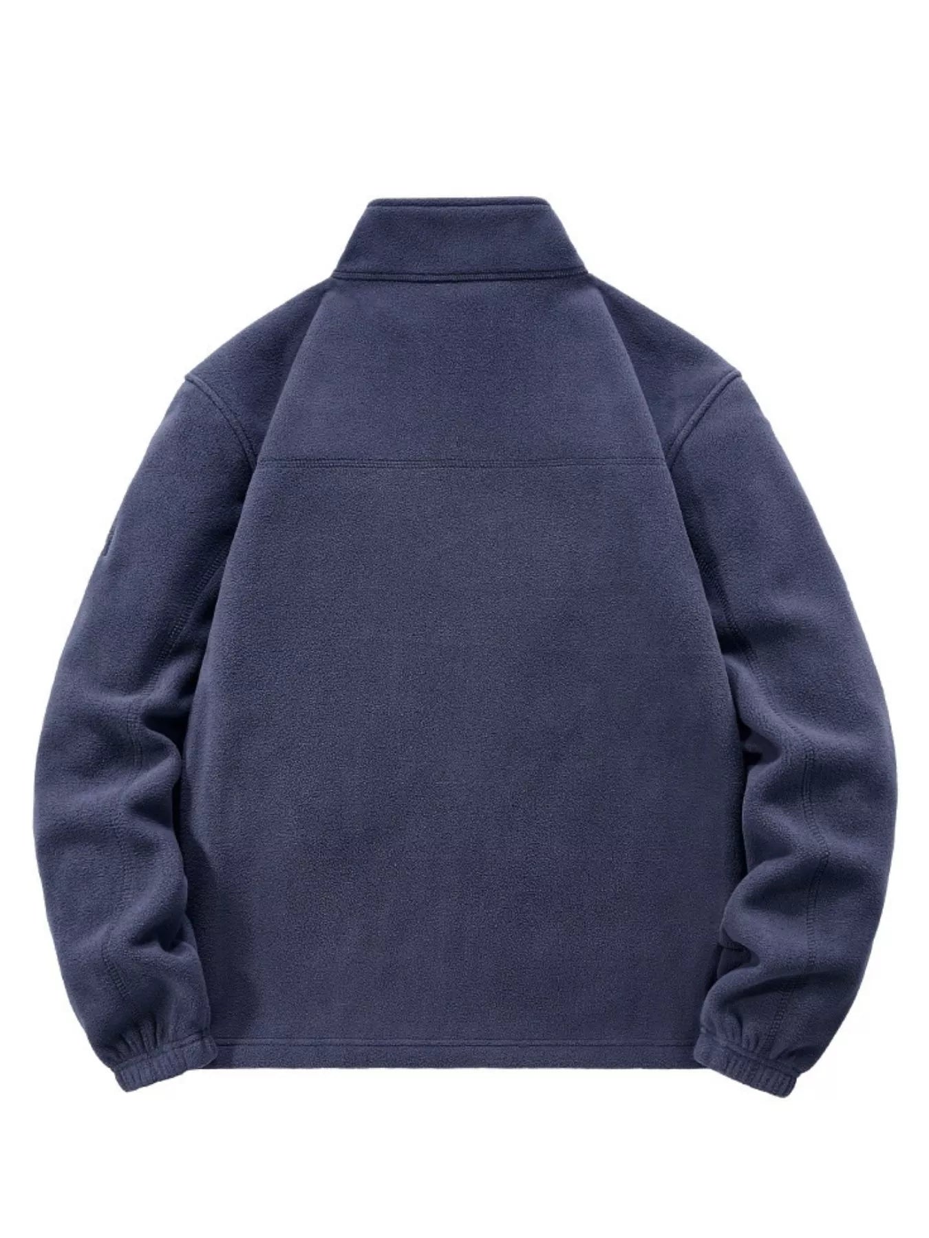 Men's Plus Size Warm Fleece Full - Zip Jacket designed for comfort and style at Lookzlike