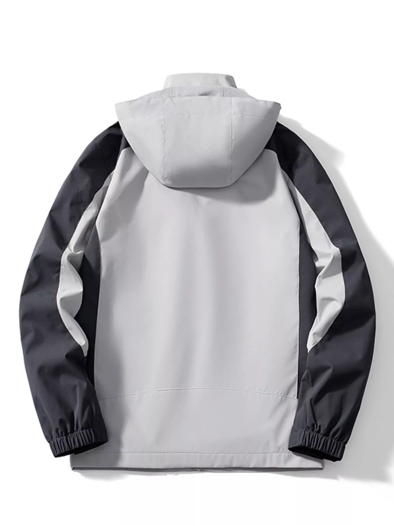 Men's Plus Size Waterproof Hooded Outdoor Jacket designed for comfort and style at Lookzlike