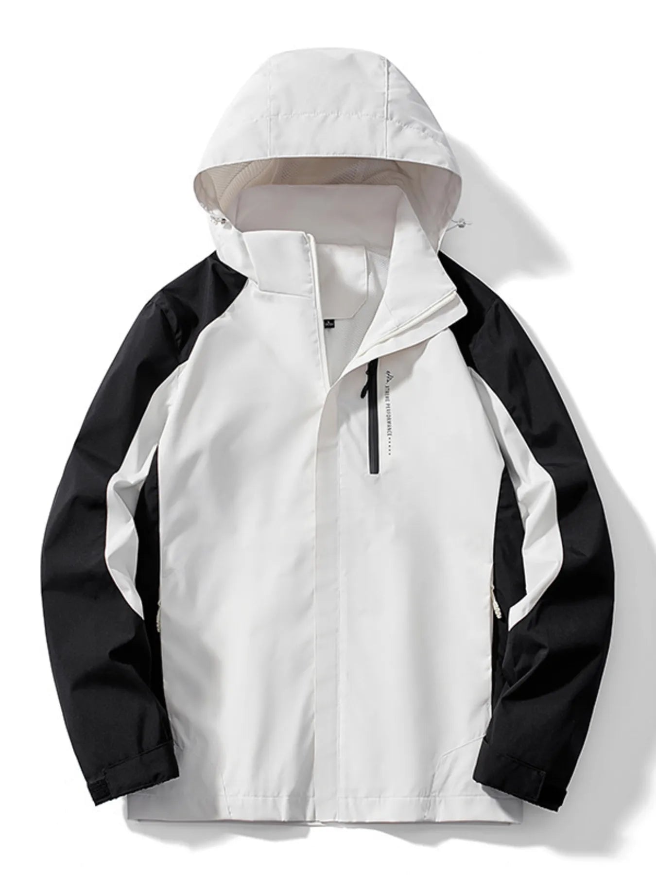 Men's Plus Size Waterproof Hooded Outdoor Jacket designed for comfort and style at Lookzlike