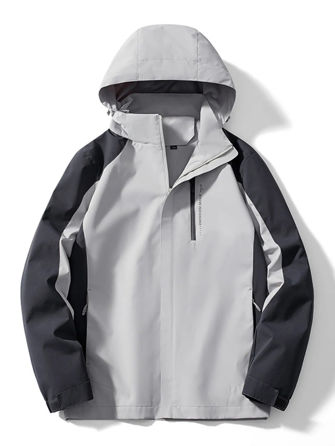 Men's Plus Size Waterproof Hooded Outdoor Jacket designed for comfort and style at Lookzlike