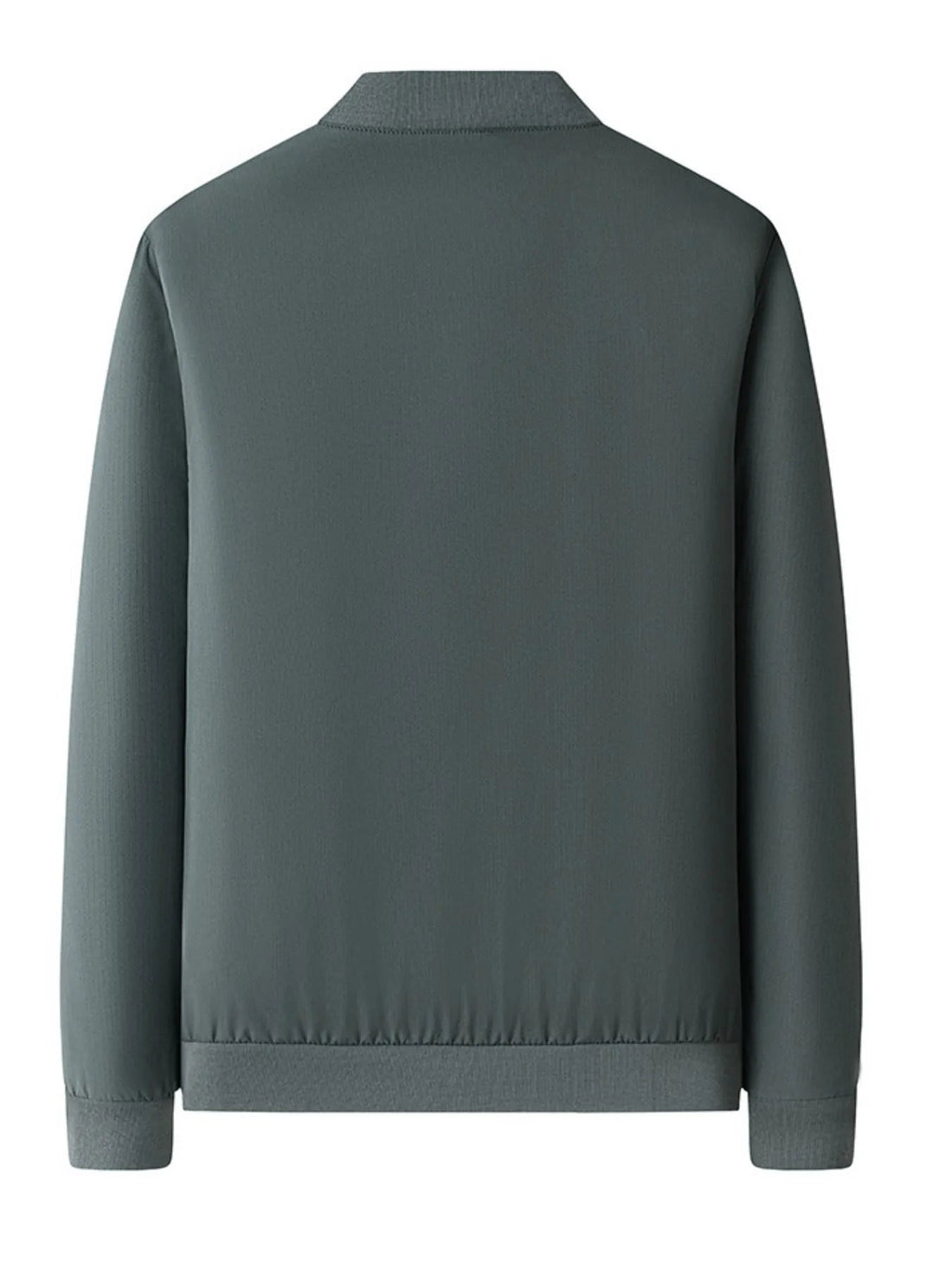 Men's Plus Size Zip - Up Bomber Jacket with Pockets designed for comfort and style at Lookzlike