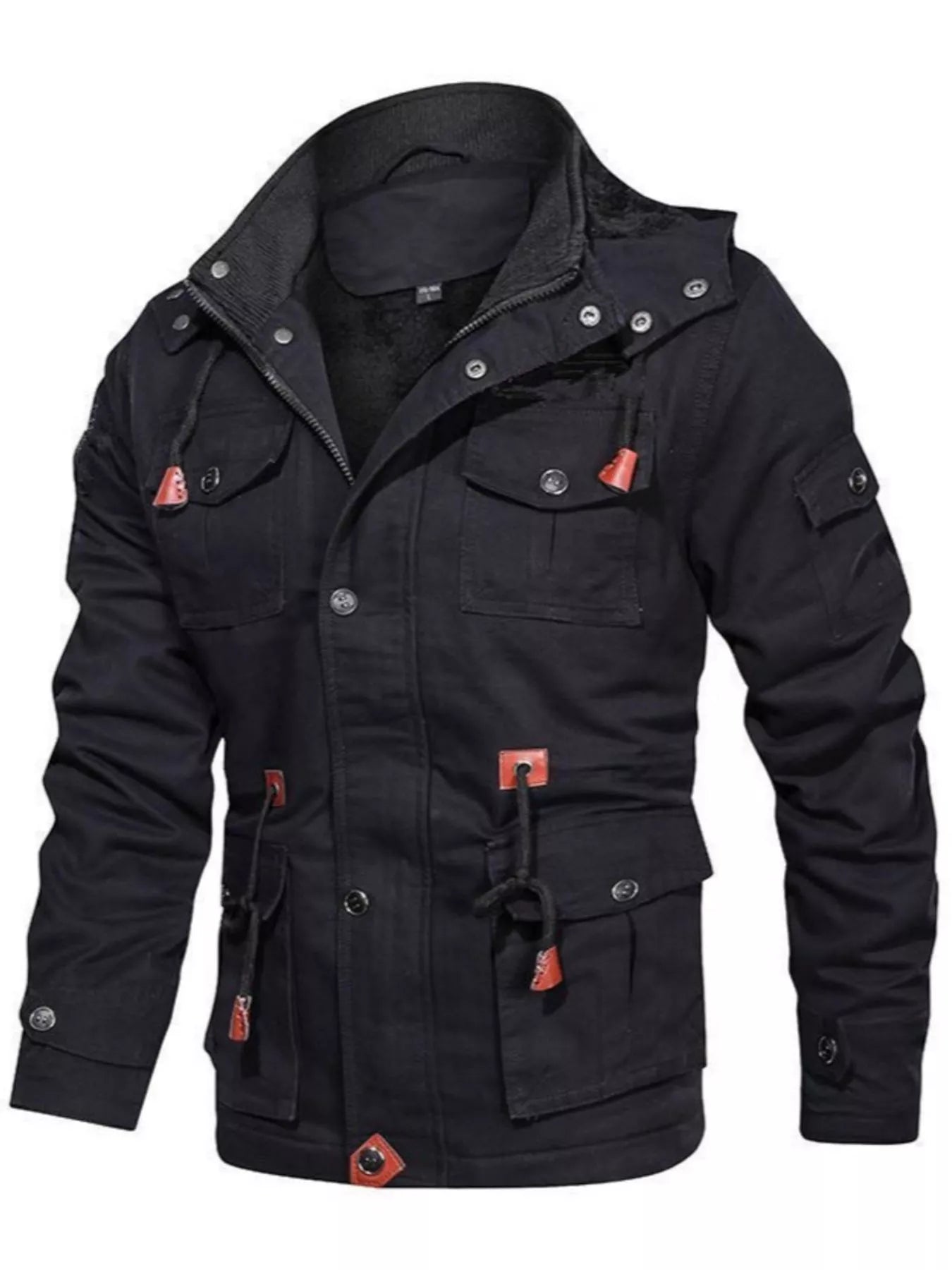 Men's Plus Size Zip Up Lightweight Bomber Jacket designed for comfort and style at Lookzlike