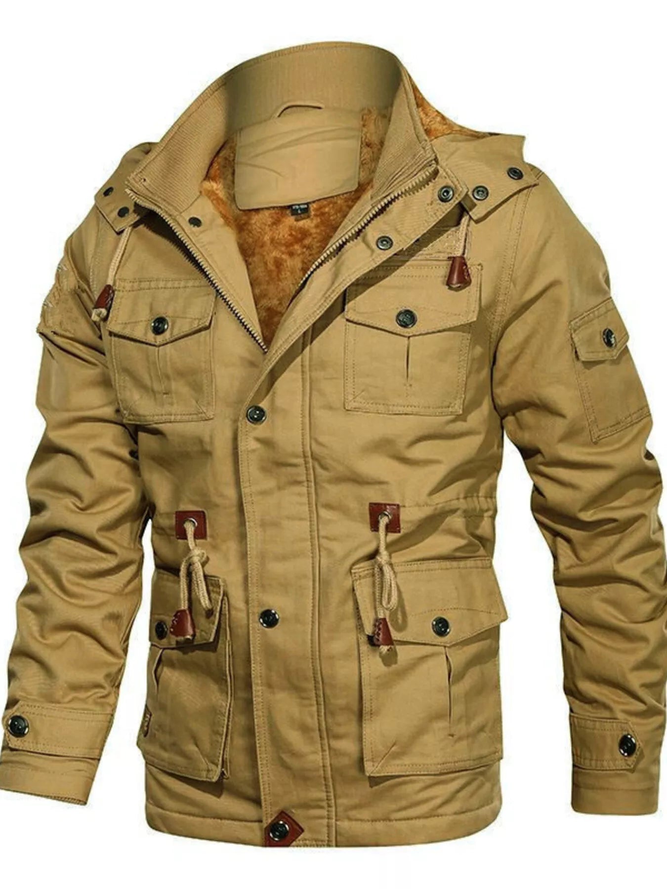 Men's Plus Size Zip Up Lightweight Bomber Jacket designed for comfort and style at Lookzlike