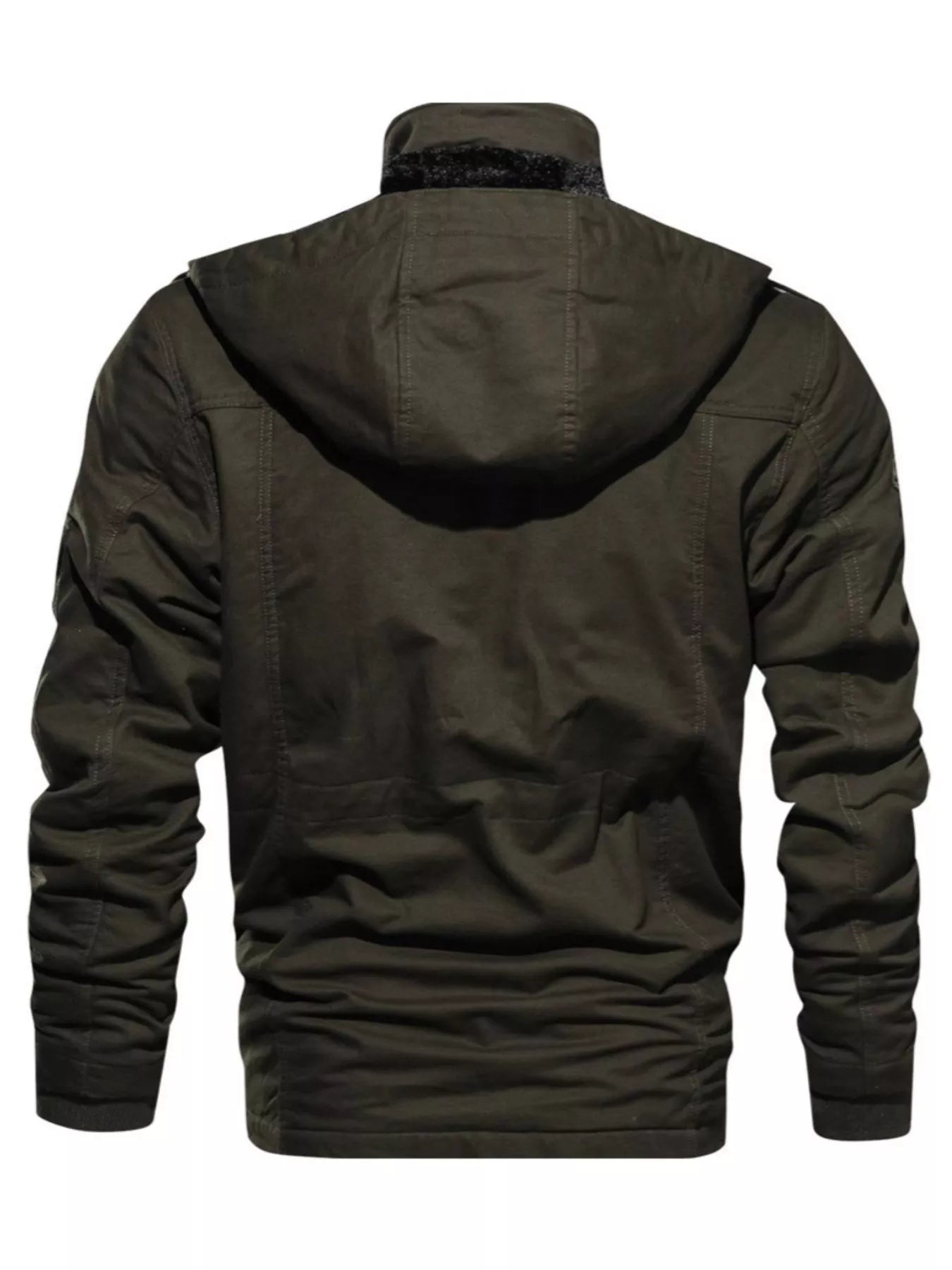 Men's Plus Size Zip Up Lightweight Bomber Jacket designed for comfort and style at Lookzlike