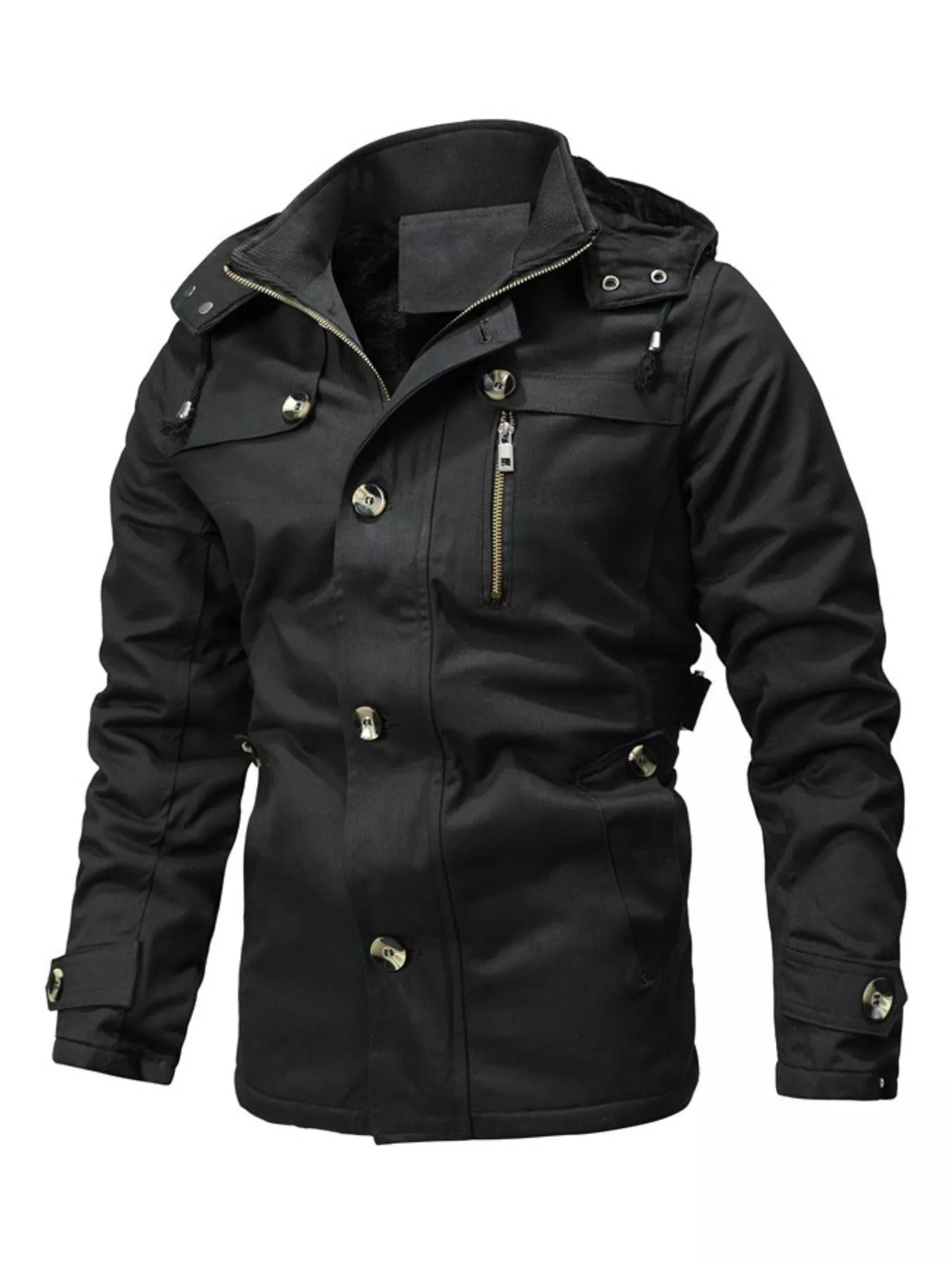 Men's Plus Size Zip Up Lightweight Bomber Jacket designed for comfort and style at Lookzlike