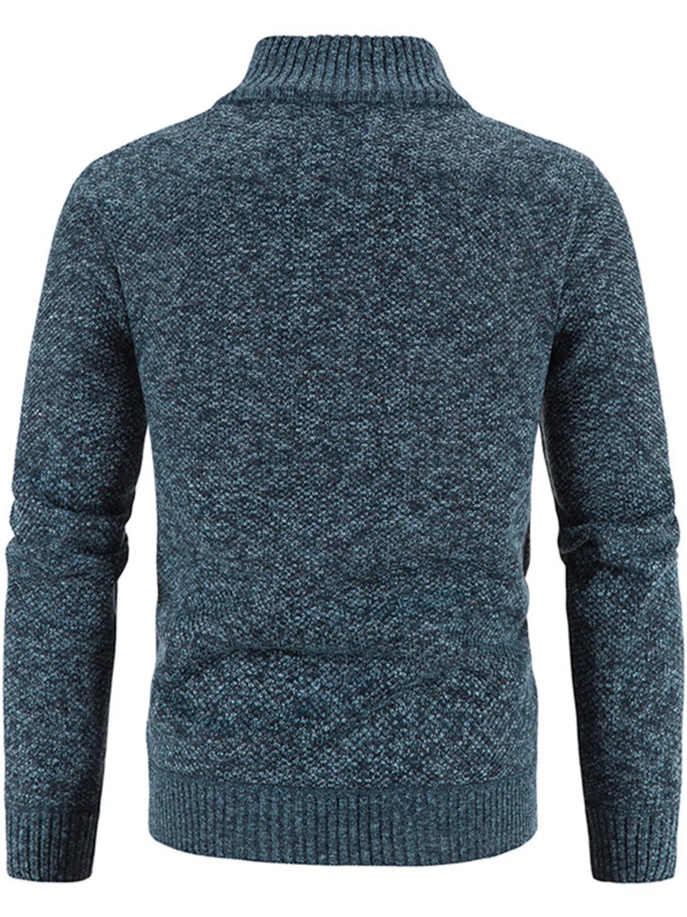 Men's Plus Size Zip - Up Long Sleeve Cardigan designed for comfort and style at Lookzlike