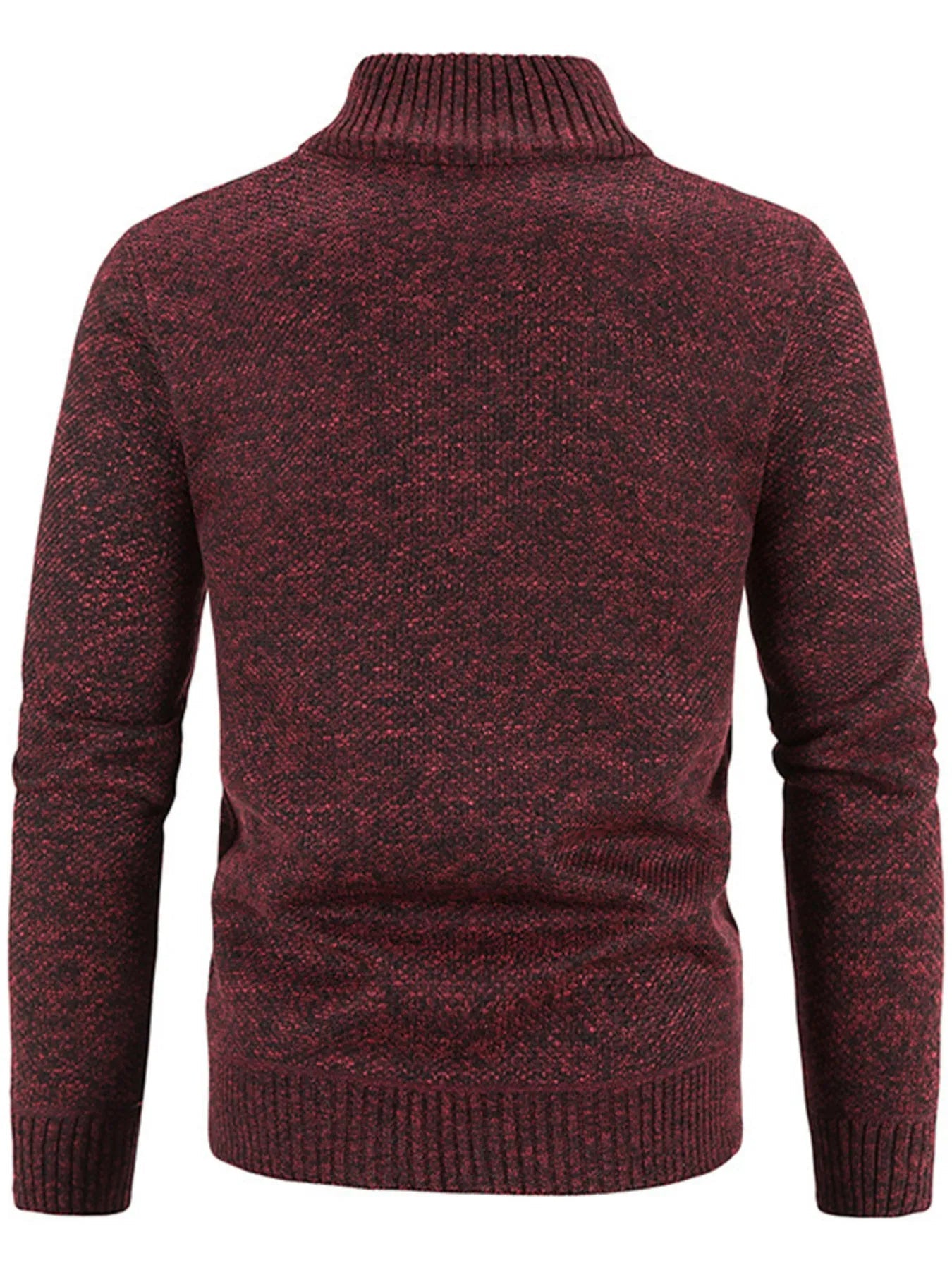 Men's Plus Size Zip - Up Long Sleeve Cardigan designed for comfort and style at Lookzlike