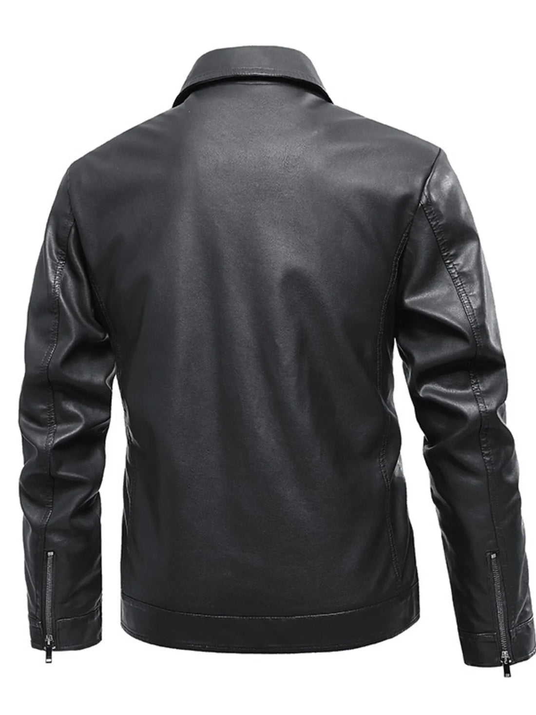 Men's Plus Size Zip Up Long Sleeve Jacket designed for comfort and style at Lookzlike
