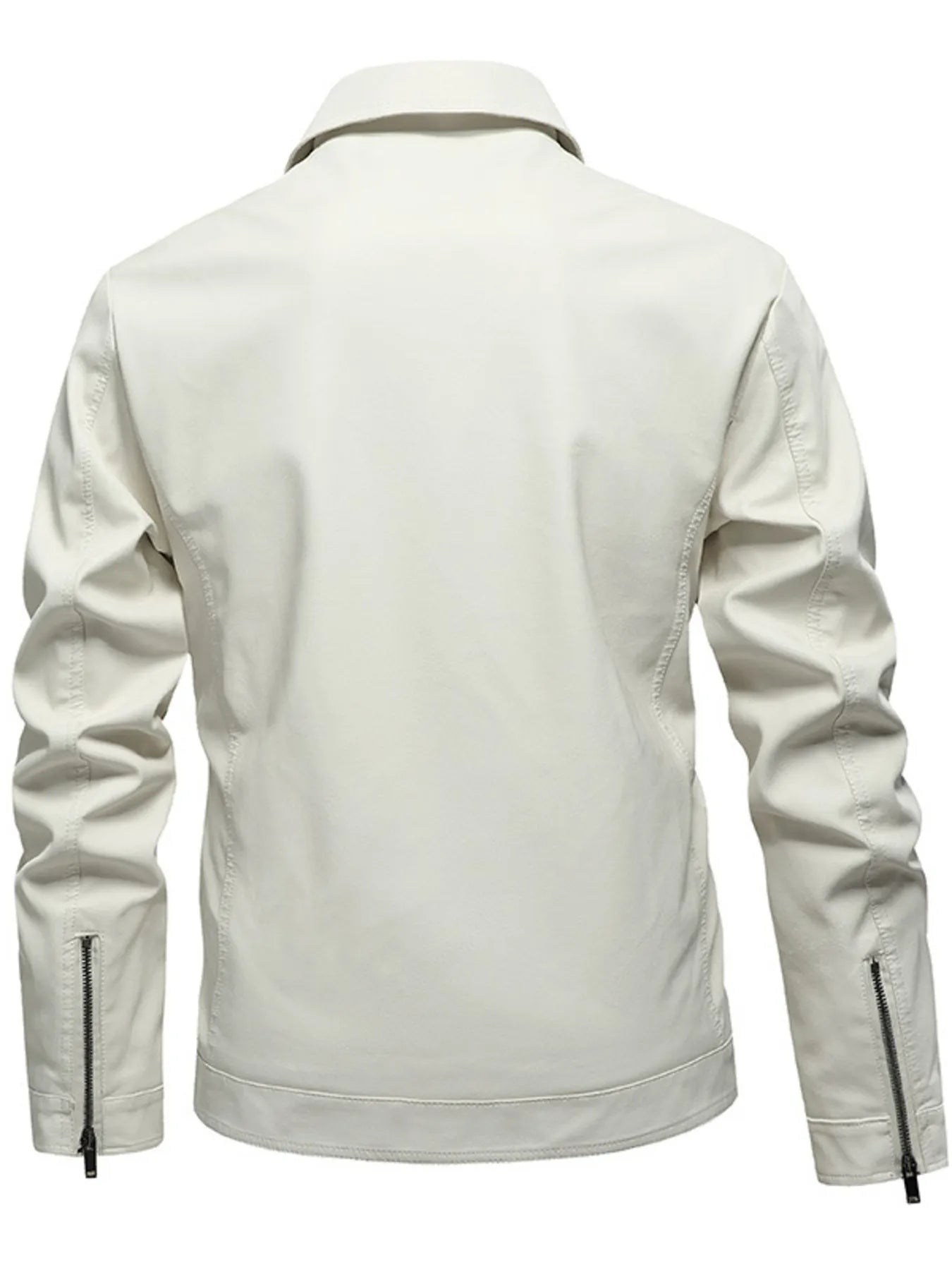 Men's Plus Size Zip Up Long Sleeve Jacket designed for comfort and style at Lookzlike