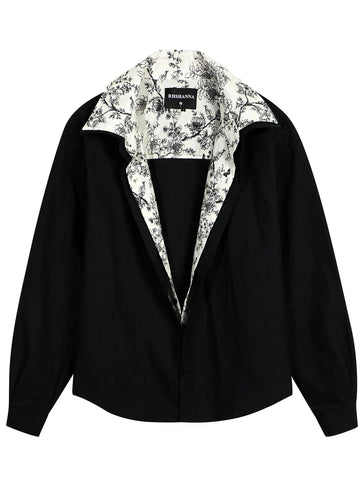 Men's Printed Long Sleeve Shirt - Lookzlike