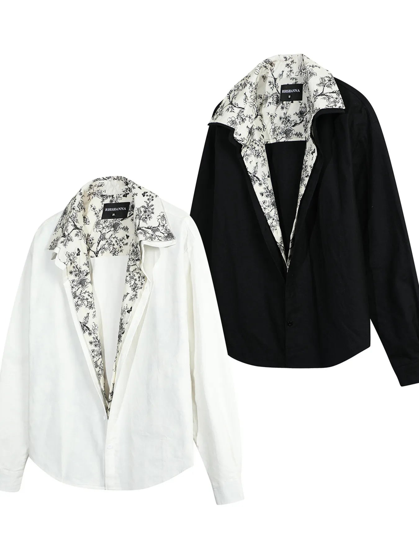 Men's Printed Long Sleeve Shirt - Lookzlike