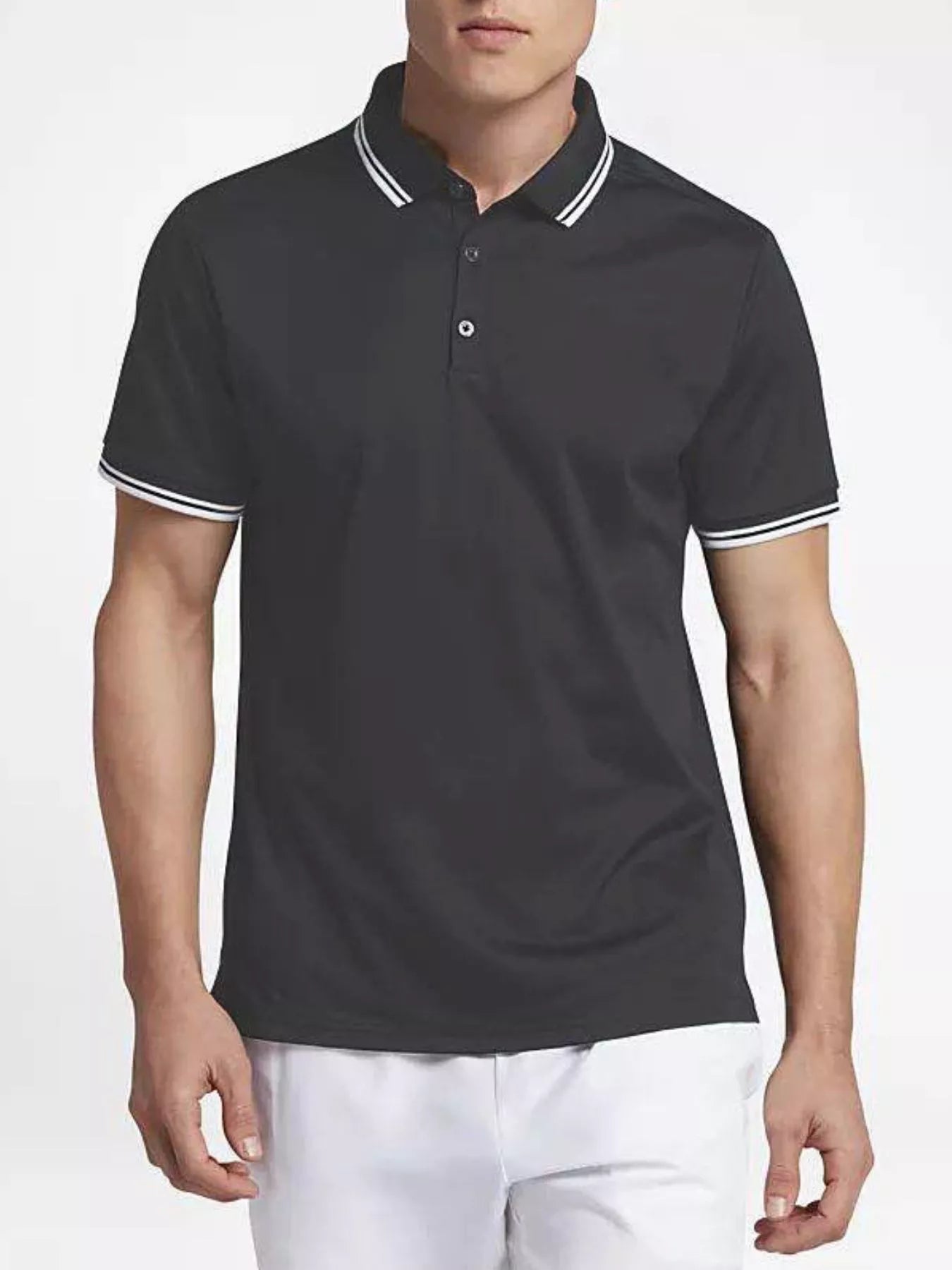 Men's Quick - Dry Short Sleeve Active Polo designed for comfort and style at Lookzlike