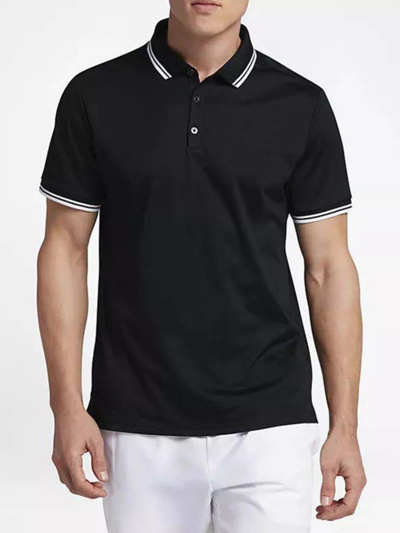 Men's Quick - Dry Short Sleeve Active Polo designed for comfort and style at Lookzlike