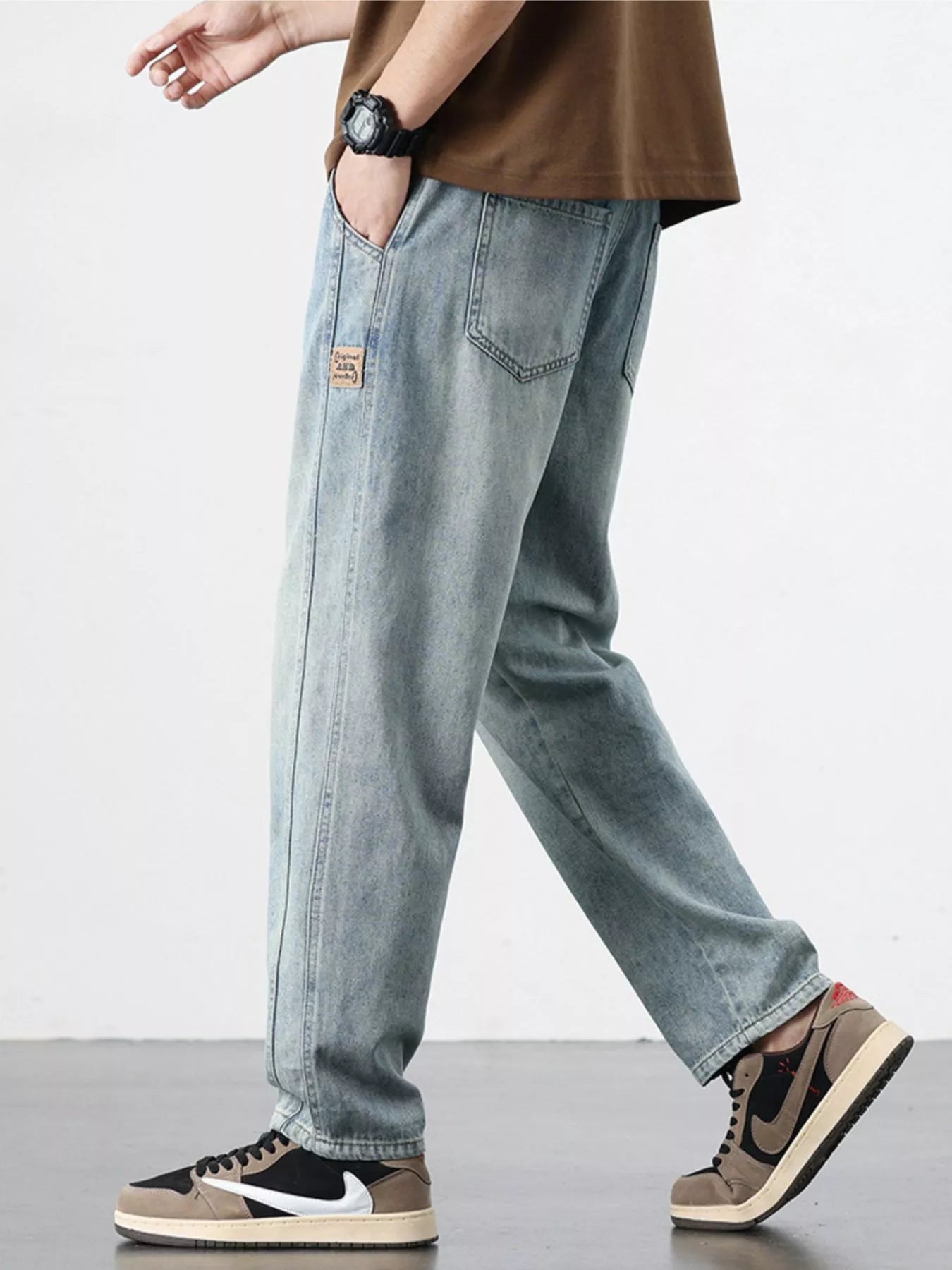 Men's Relaxed Fit Jeans designed for comfort and style at Lookzlike