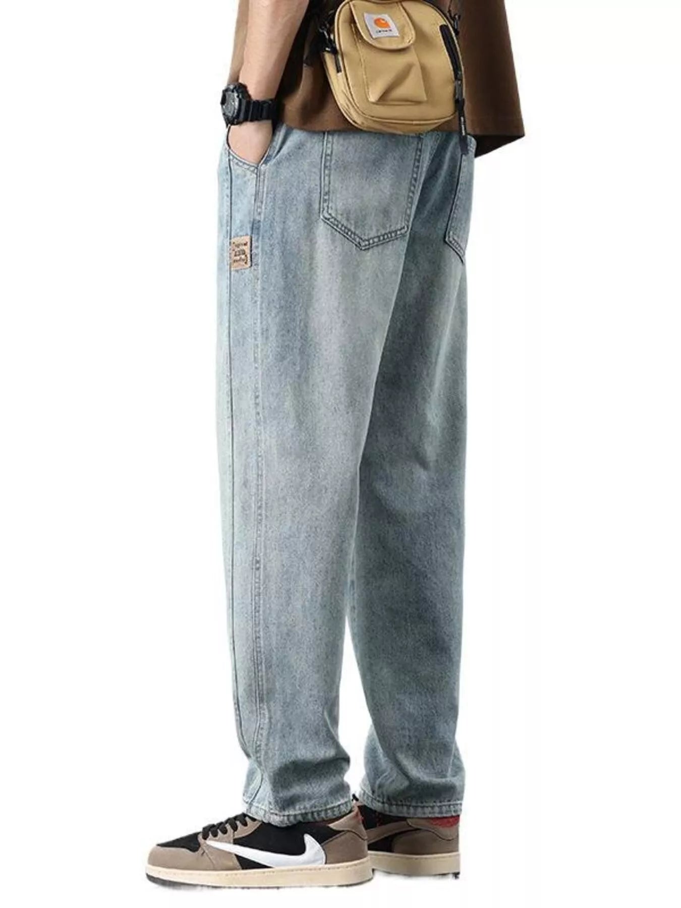 Men's Relaxed Fit Jeans designed for comfort and style at Lookzlike