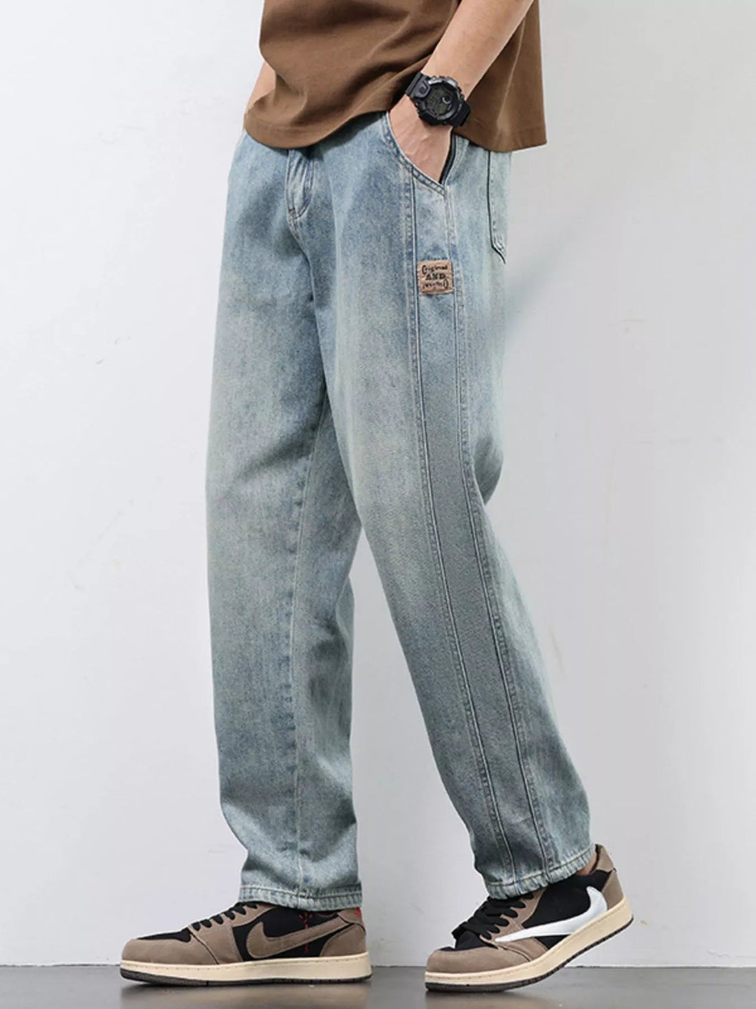 Men's Relaxed Fit Jeans designed for comfort and style at Lookzlike