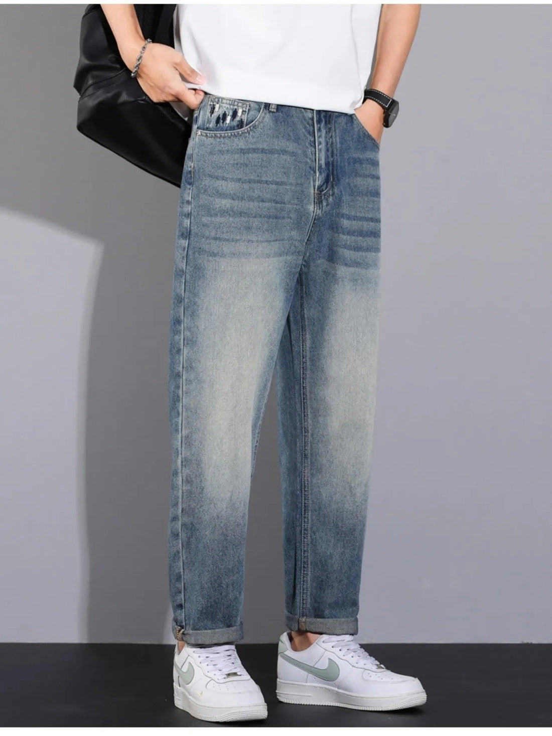 Men's Relaxed Fit Jeans designed for comfort and style at Lookzlike