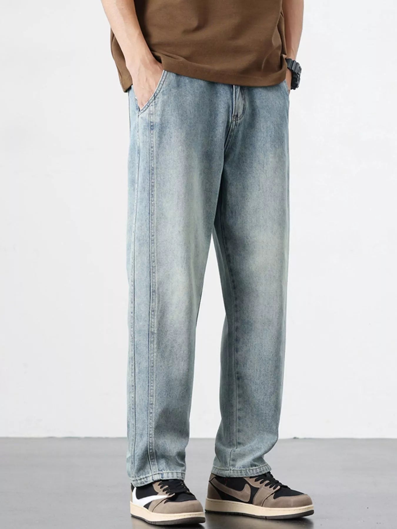 Men's Relaxed Fit Jeans designed for comfort and style at Lookzlike