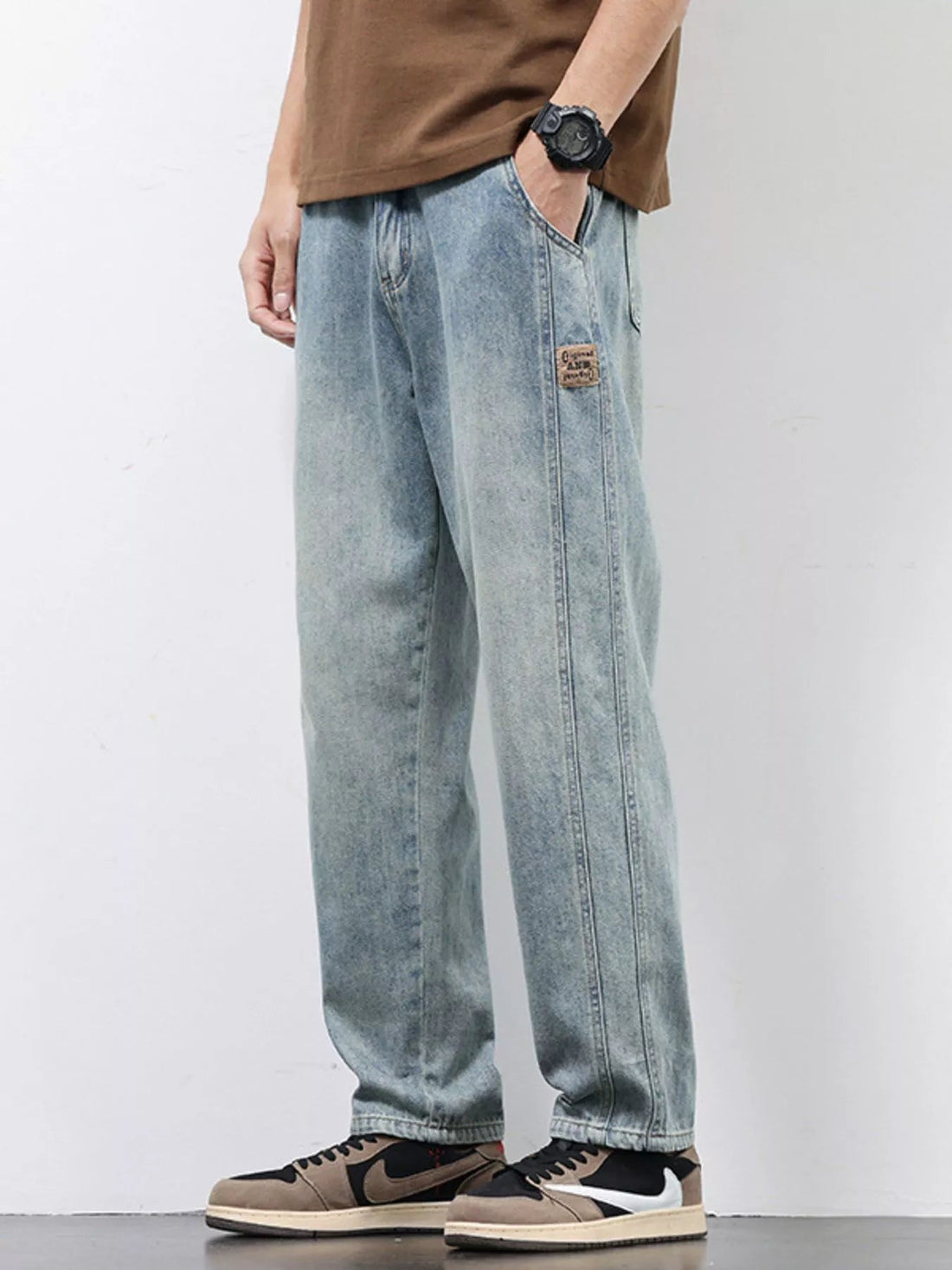 Men's Relaxed Fit Jeans designed for comfort and style at Lookzlike