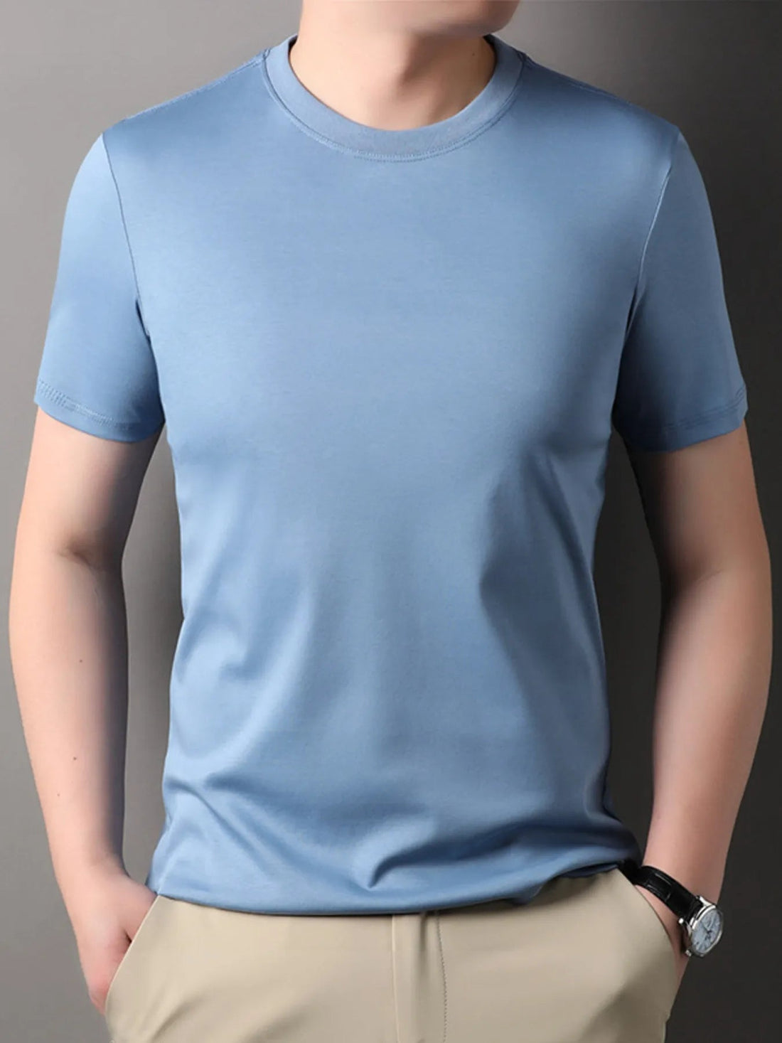 Men's Short Sleeve Crew Neck T-Shirt designed for comfort and style at Lookzlike