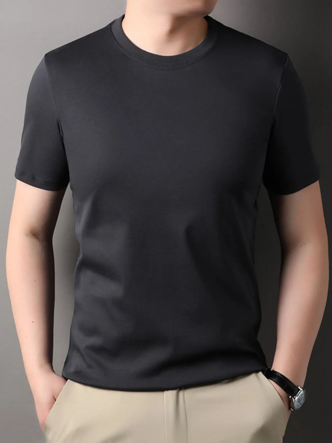 Men's Short Sleeve Crew Neck T-Shirt designed for comfort and style at Lookzlike