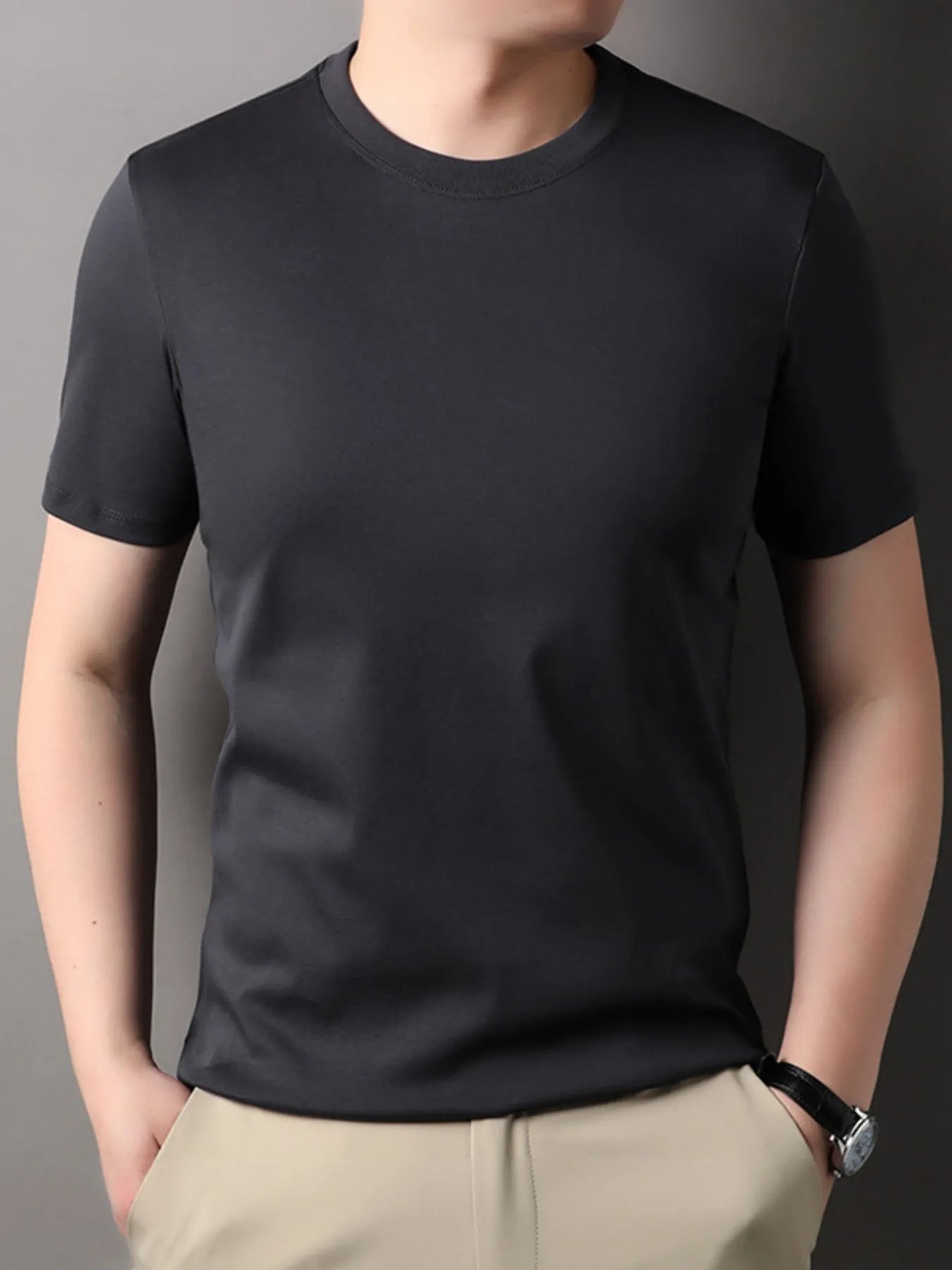 Men's Short Sleeve Crew Neck T-Shirt designed for comfort and style at Lookzlike