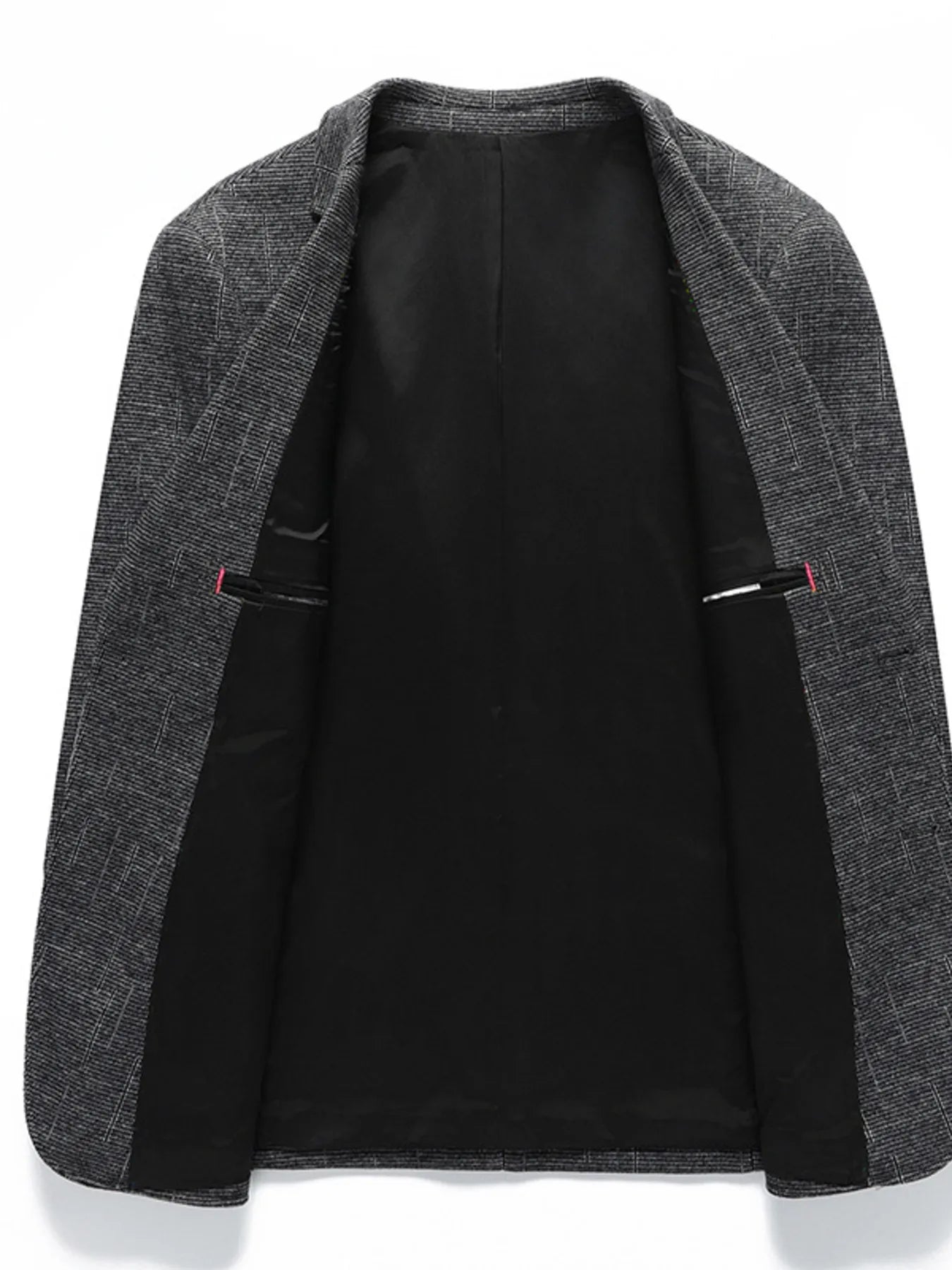 Men's Single - Breasted Tweed Blazer designed for comfort and style at Lookzlike