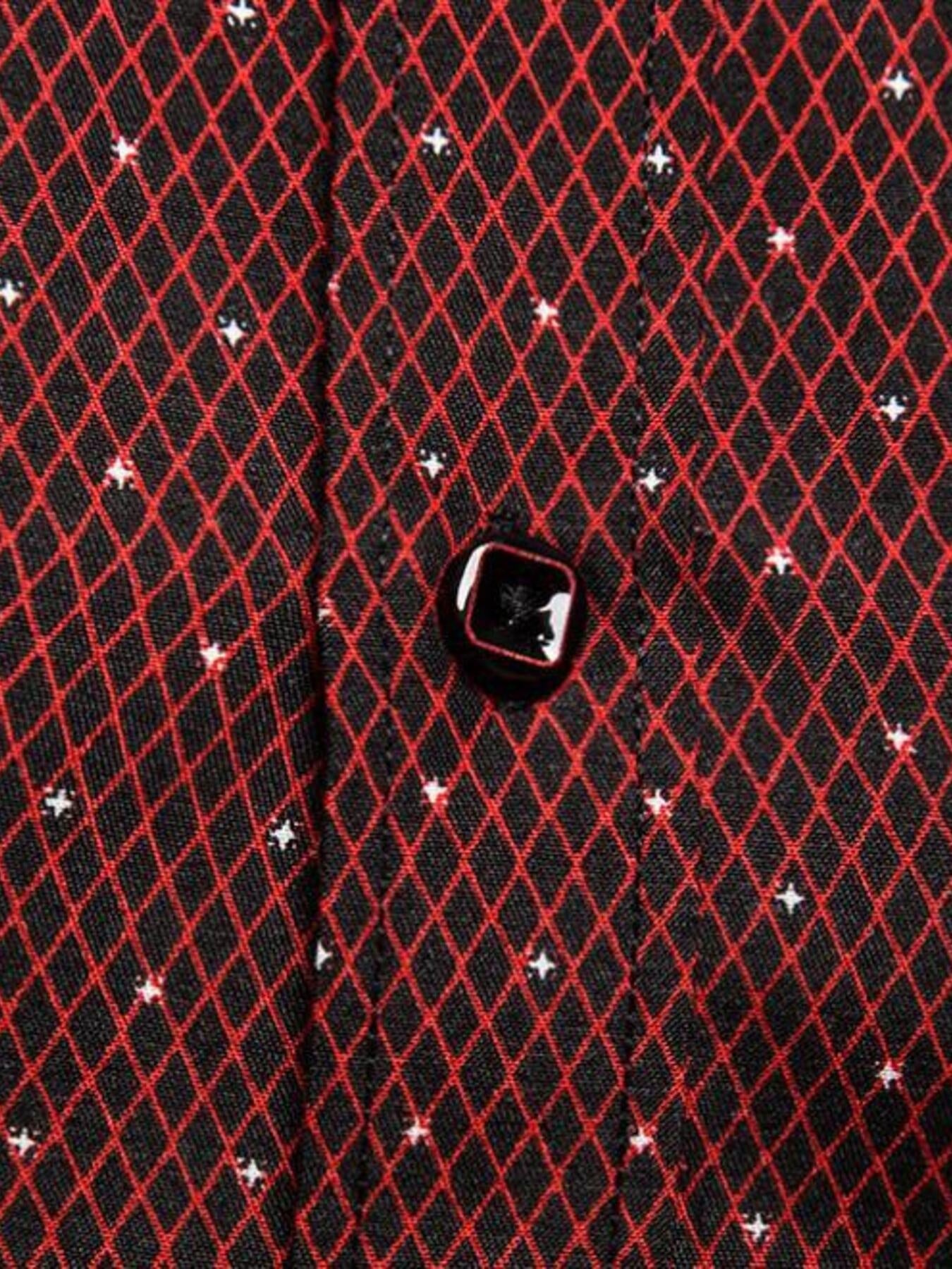Men's Slim Fit Short Sleeve Dotted Shirt designed for comfort and style at Lookzlike