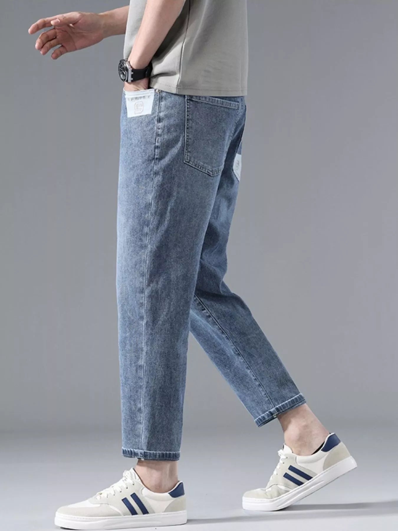 Men's Straight Leg Jeans designed for comfort and style at Lookzlike