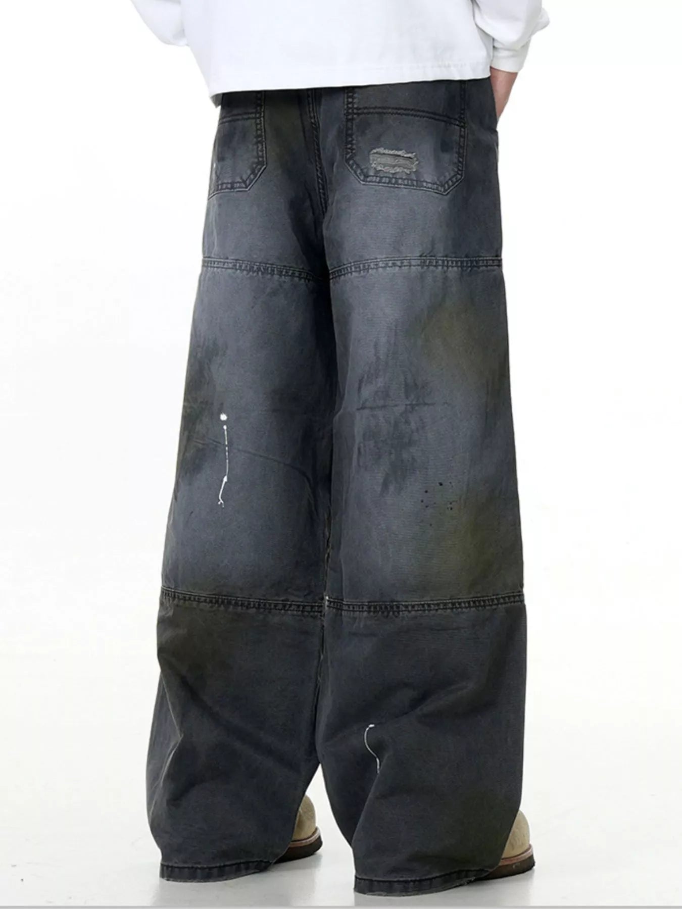 Men's Wash Wide Leg Jeans designed for comfort and style at Lookzlike