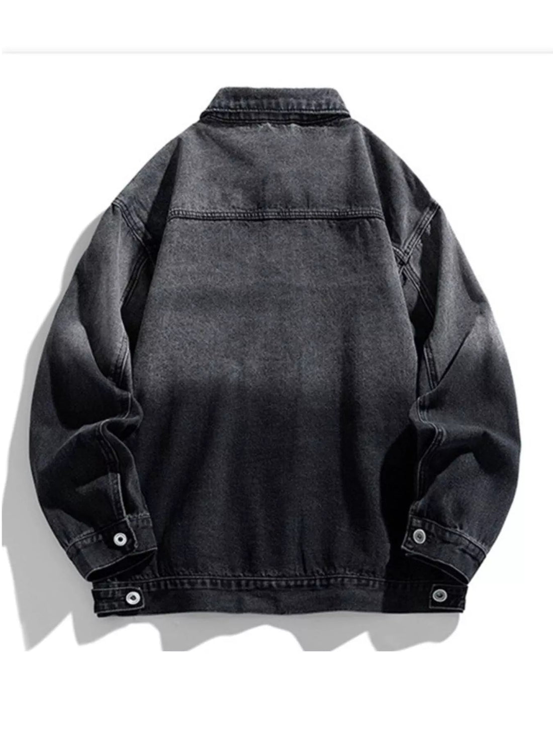 Men's Washed Button Up Denim Jacket designed for comfort and style at Lookzlike