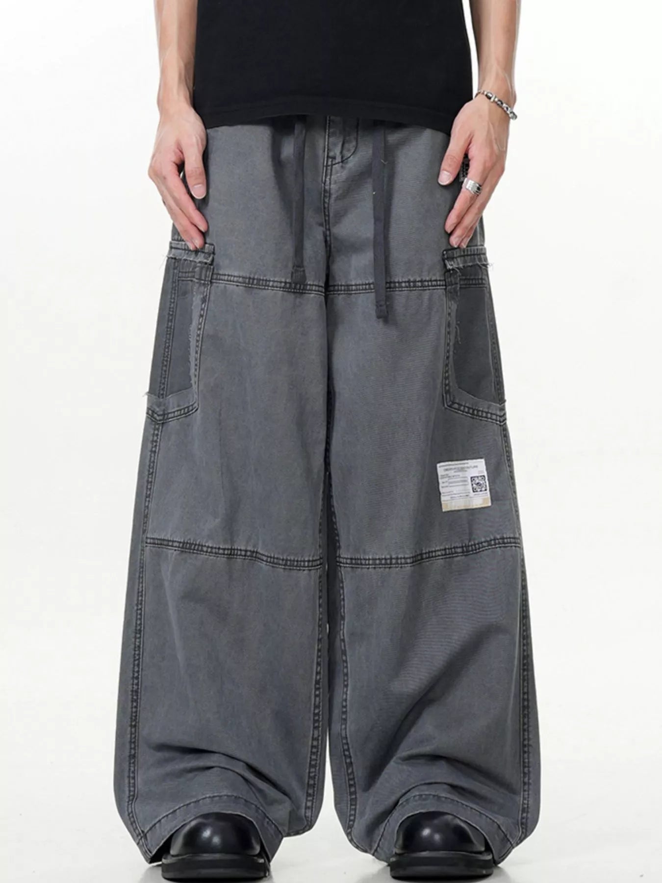 Men's Wide Leg Cargo Pants designed for comfort and style at Lookzlike