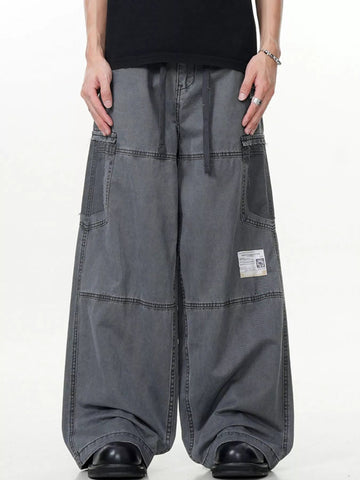 Men's Wide Leg Cargo Pants designed for comfort and style at Lookzlike