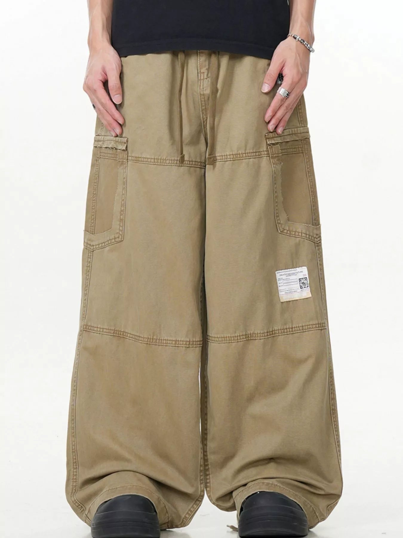Men's Wide Leg Cargo Pants designed for comfort and style at Lookzlike