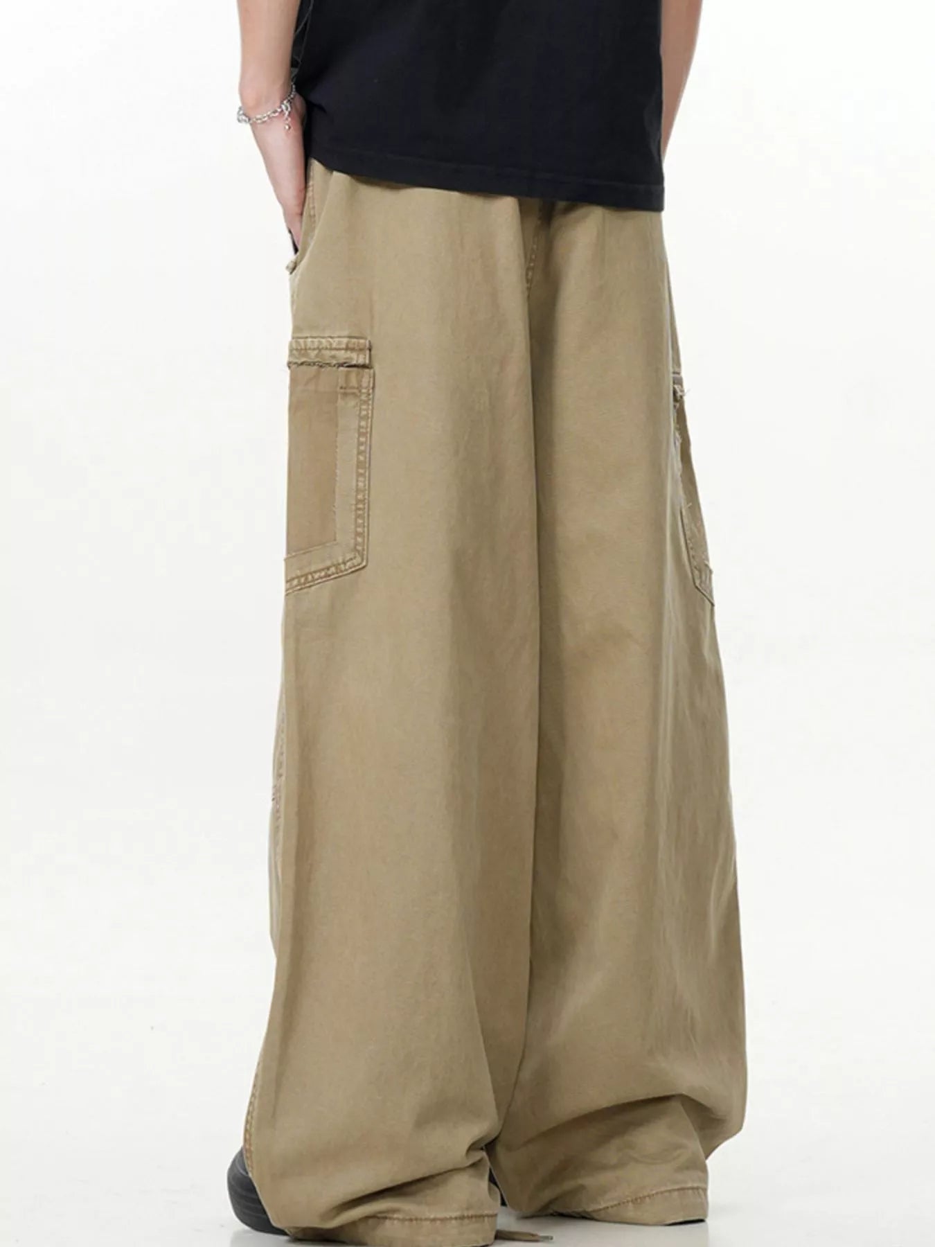 Men's Wide Leg Cargo Pants designed for comfort and style at Lookzlike