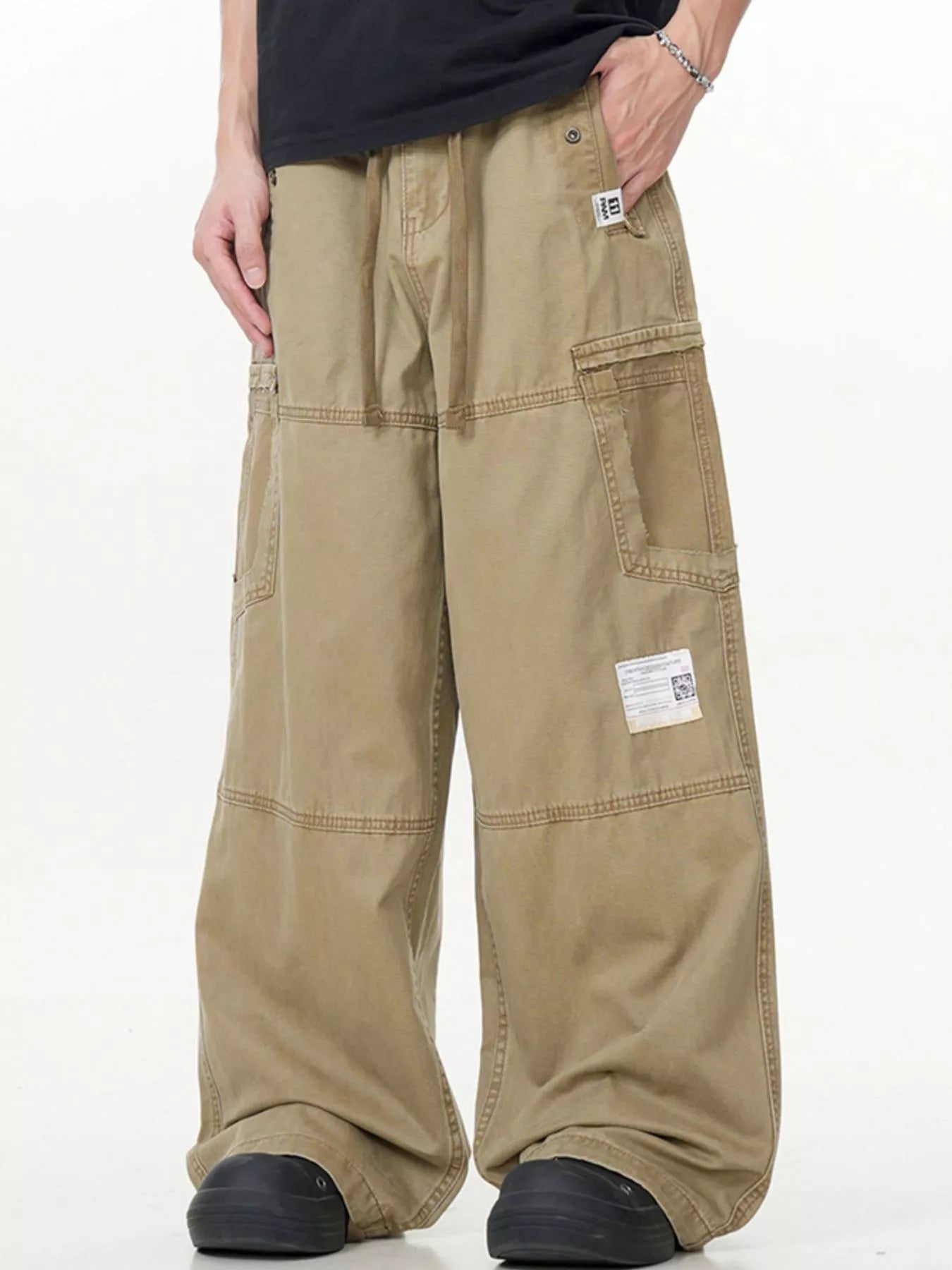 Men's Wide Leg Cargo Pants designed for comfort and style at Lookzlike
