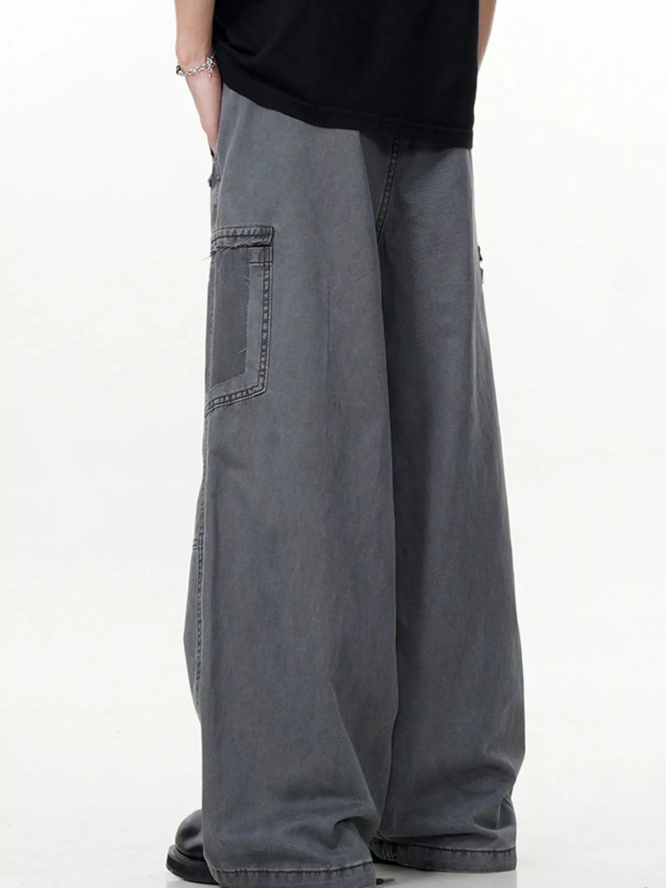 Men's Wide Leg Cargo Pants designed for comfort and style at Lookzlike