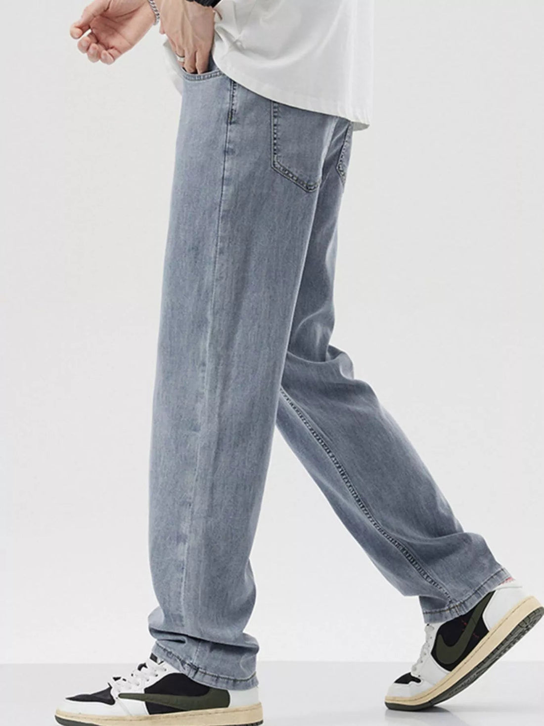 Men's Wide Leg Jeans designed for comfort and style at Lookzlike