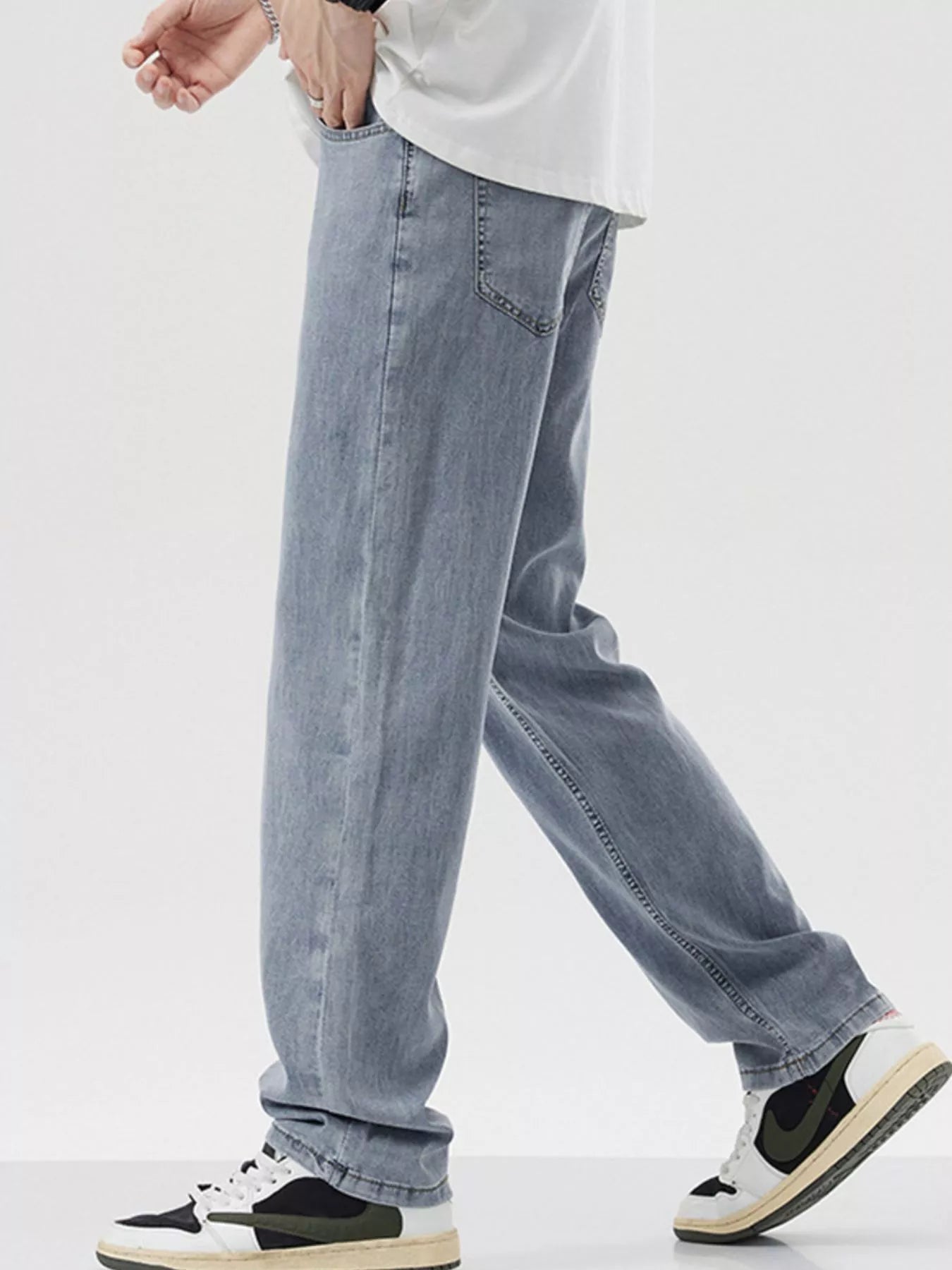 Men's Wide Leg Jeans designed for comfort and style at Lookzlike