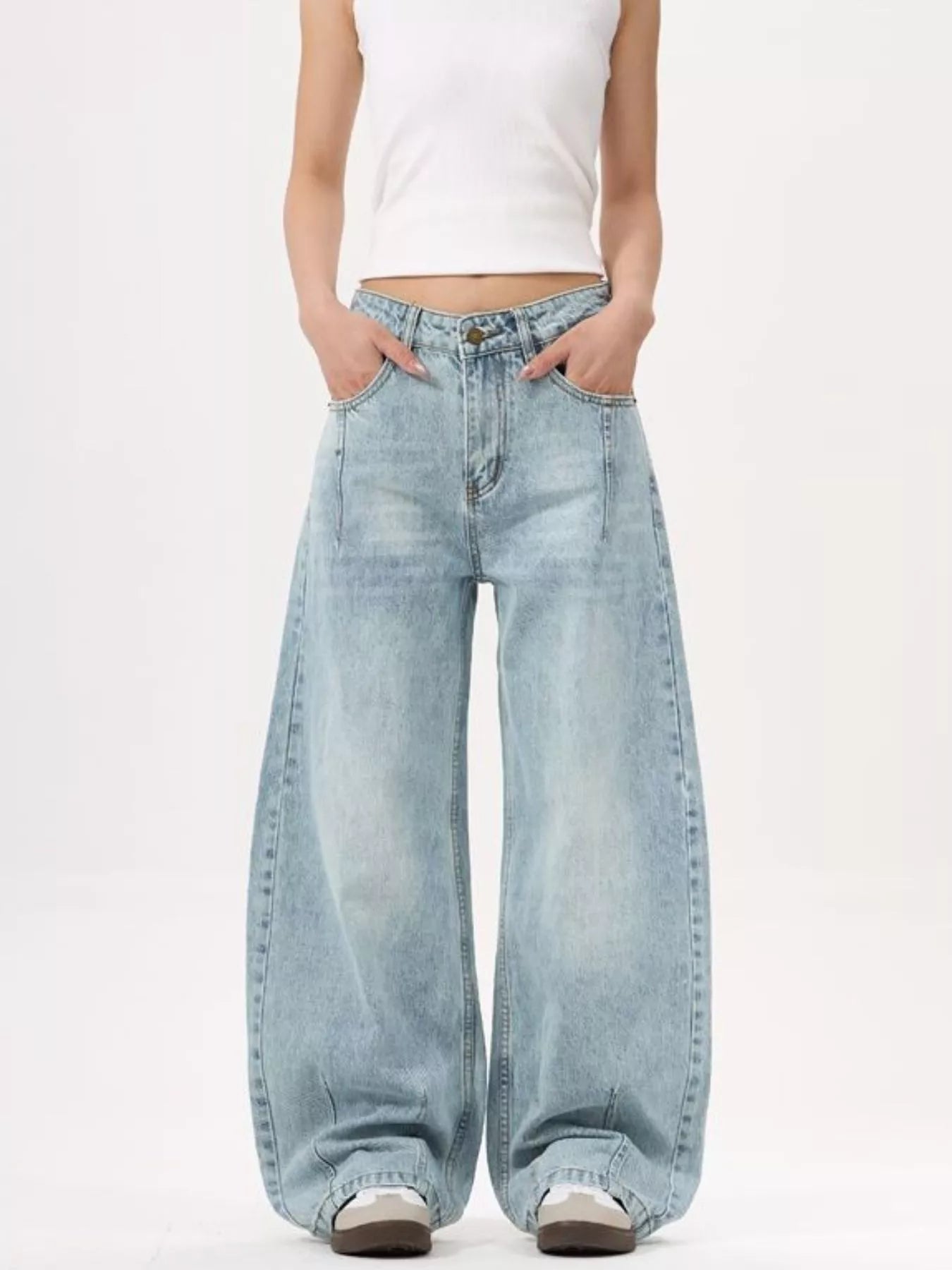 Men's Wide Leg Jeans designed for comfort and style at Lookzlike